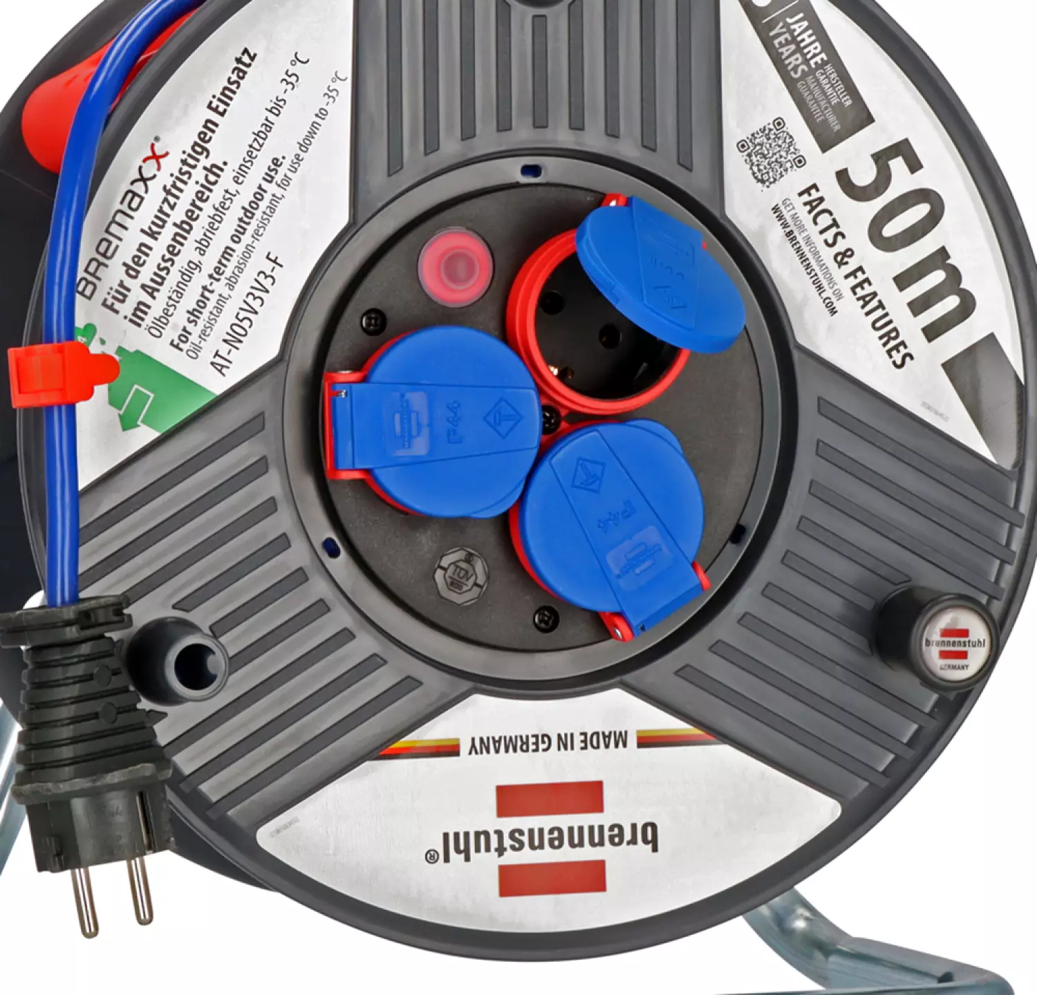 Brennenstuhl 1209830 Garant IP 44 kabelhaspel - AT-N05V3V3-F 3G1,5 - 50m-image