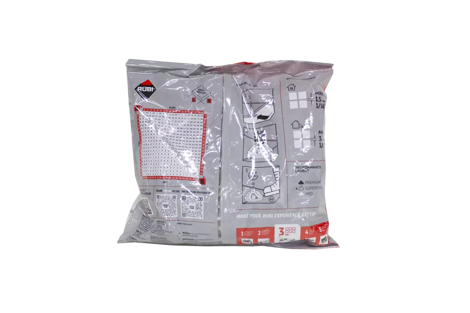 Rubi 35900 Bande plate Cyclone - 5,0 mm (100 pièces)