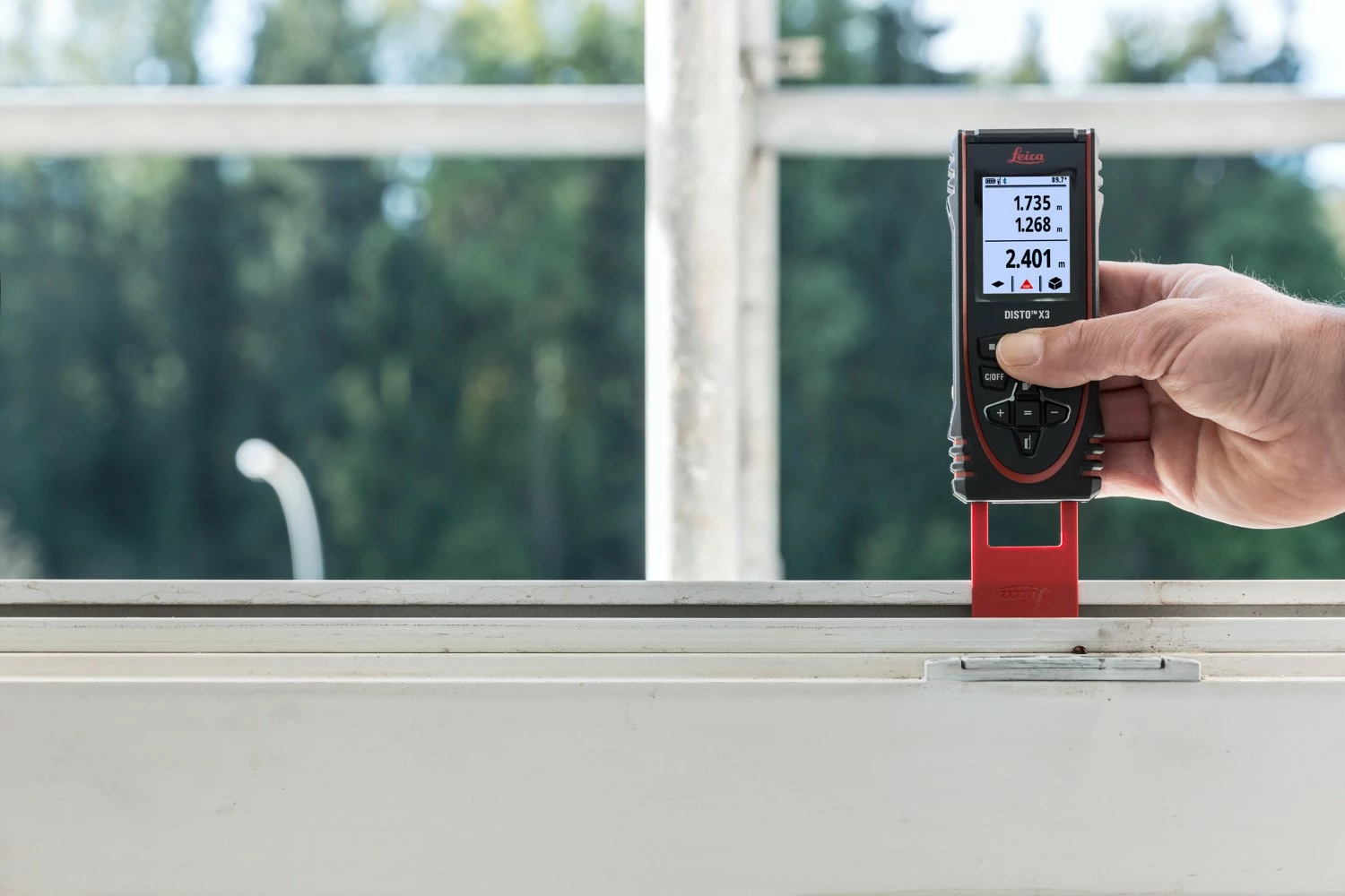 Leica Disto X3 - Télémètre laser avec étui - Bluetooth - 150m-image