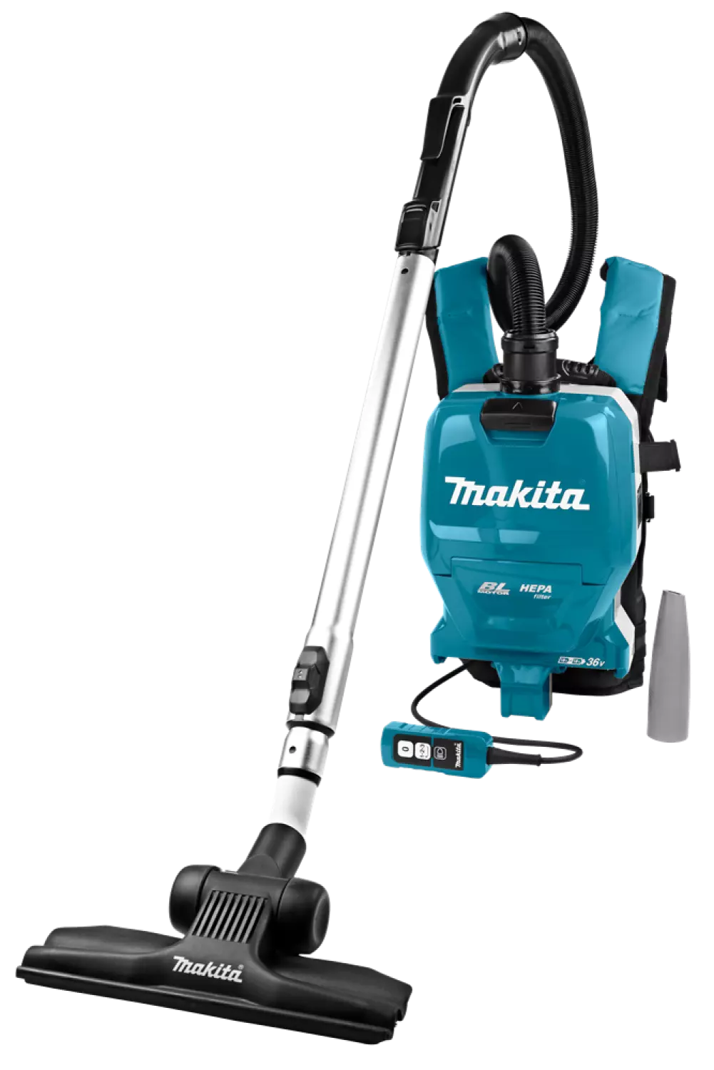 Makita DVC261ZX11 - Aspirateur sac-à dos sans-fil - (2x 18V) - 4 accessoires inclus - machine seule-image