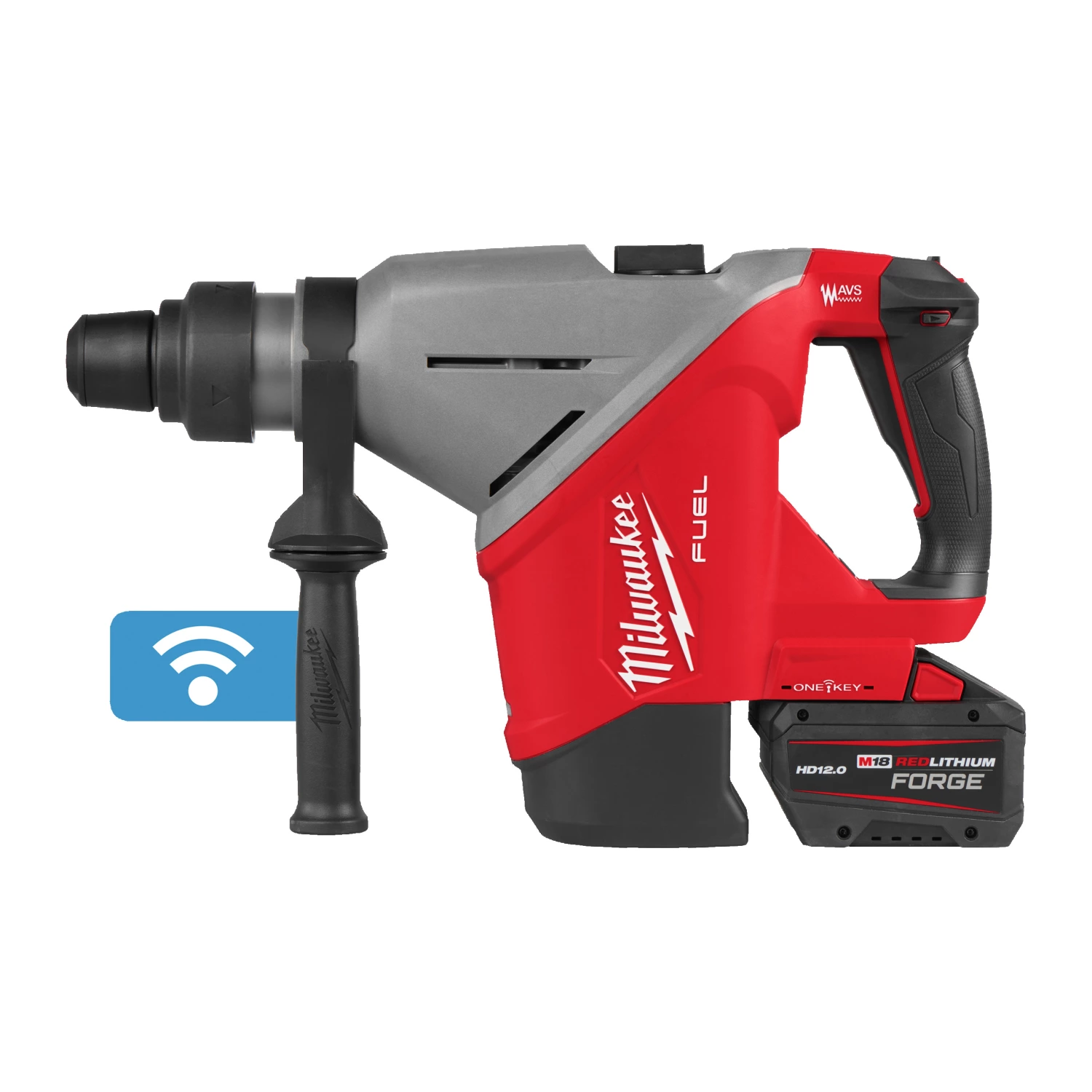 Milwaukee M18 FHACO745-122C 18V Li-ion accu combihamer set (2x 12.0Ah accu) in koffer-image