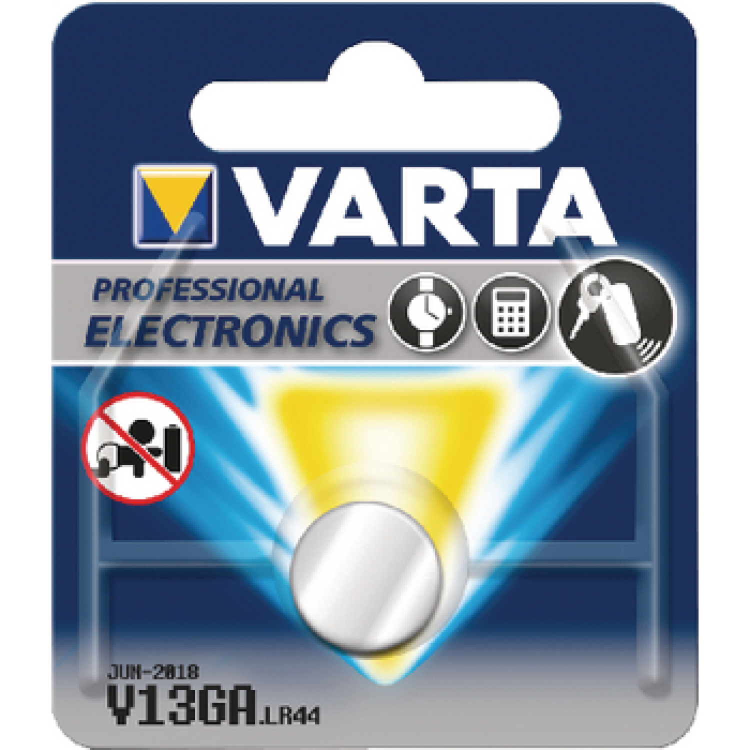 Varta Knoopcelbatterij - Alkaline - 1,5V - LR44 - V13GA-image