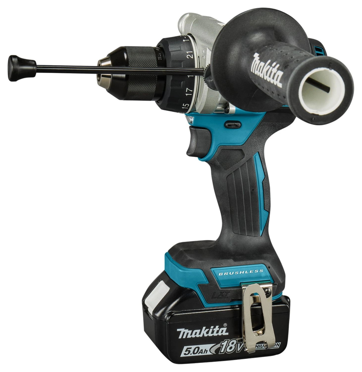 Makita DLX2590TJ Kit combiné perceuse à percussion (DHP492) et clé à chocs (DTW300) 18 V Li-ion (2 batteries 5,0 Ah) dans une Mbox-image
