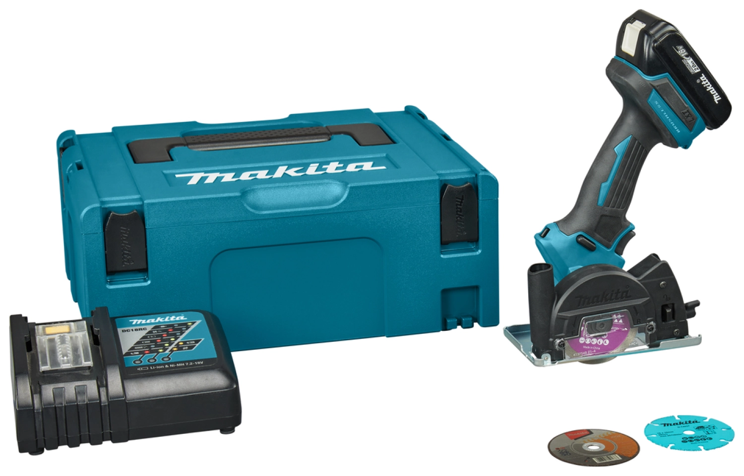 Makita DMC300RAJ LXT 18V Li-ion Accu Défonceuse Set (2x 2.0Ah) dans Mbox-image