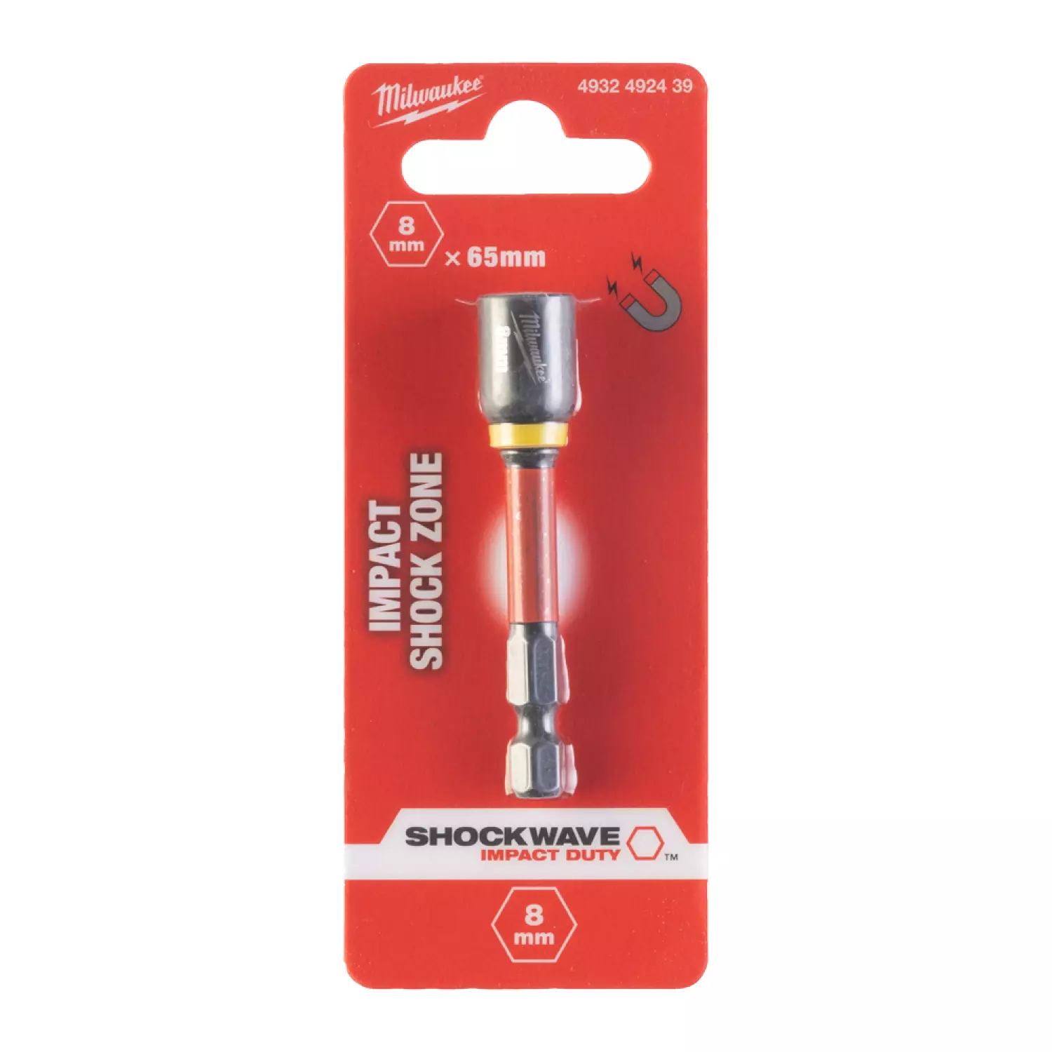Milwaukee 4932352439 Shockwave dophouder - 1/4" Hex - 8mm (1st)-image