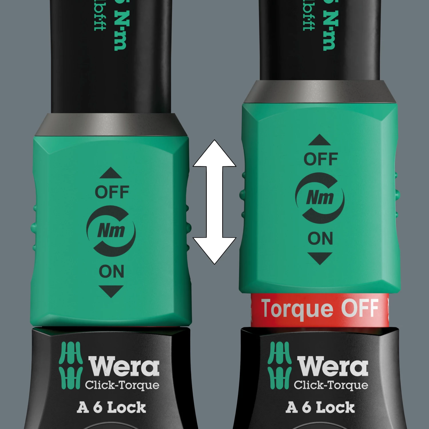 Wera 05075691001 Click-Torque Lock A 6 Clé dynamométrique avec cliquet réversible - 2,5-25 Nm - 1/4 »-image