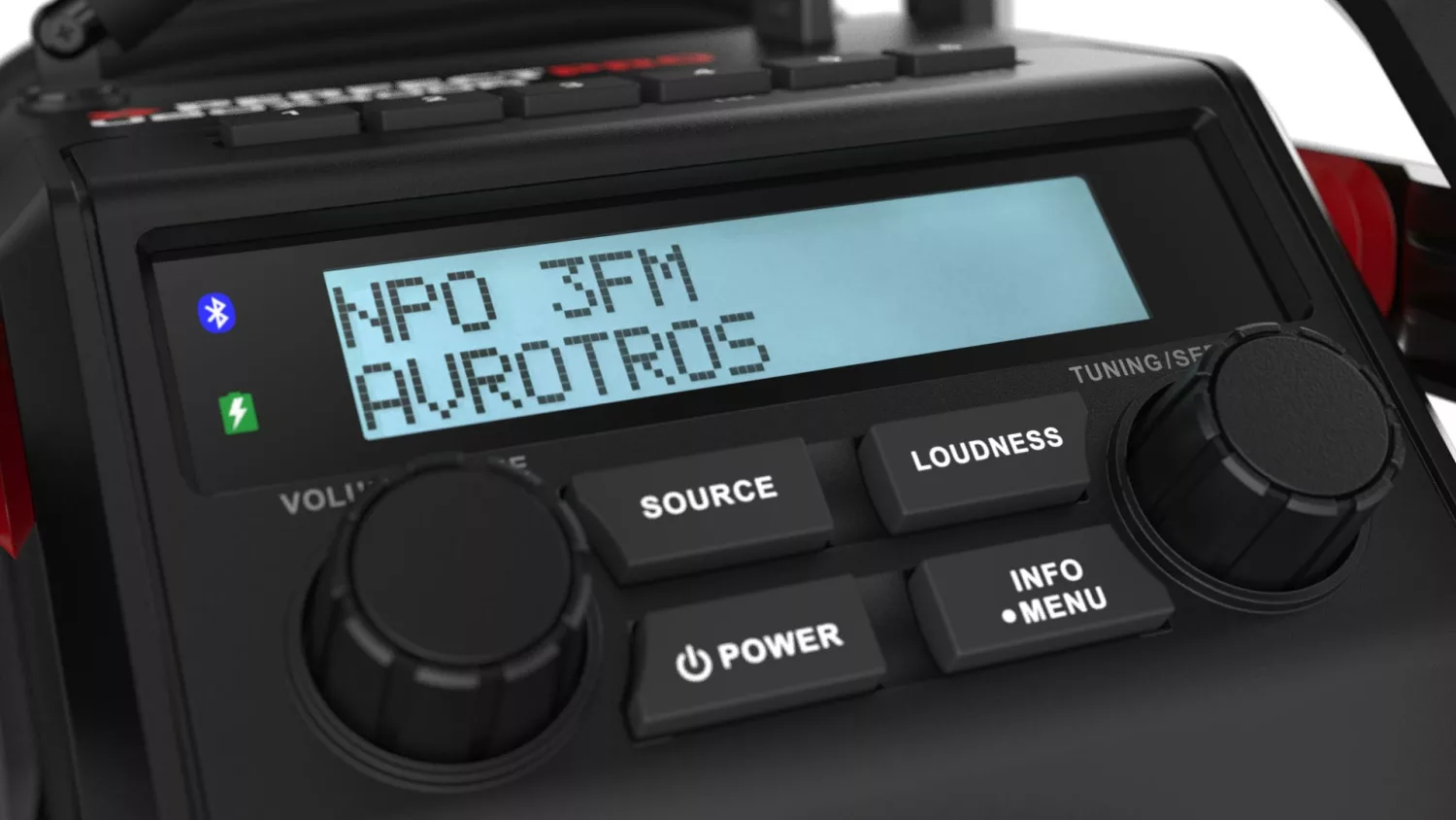 PerfectPro UBOX 400R2 Bouwradio - FM RDS - DAB+ - bluetooth - aux-in - werkt op netstroom & batterij