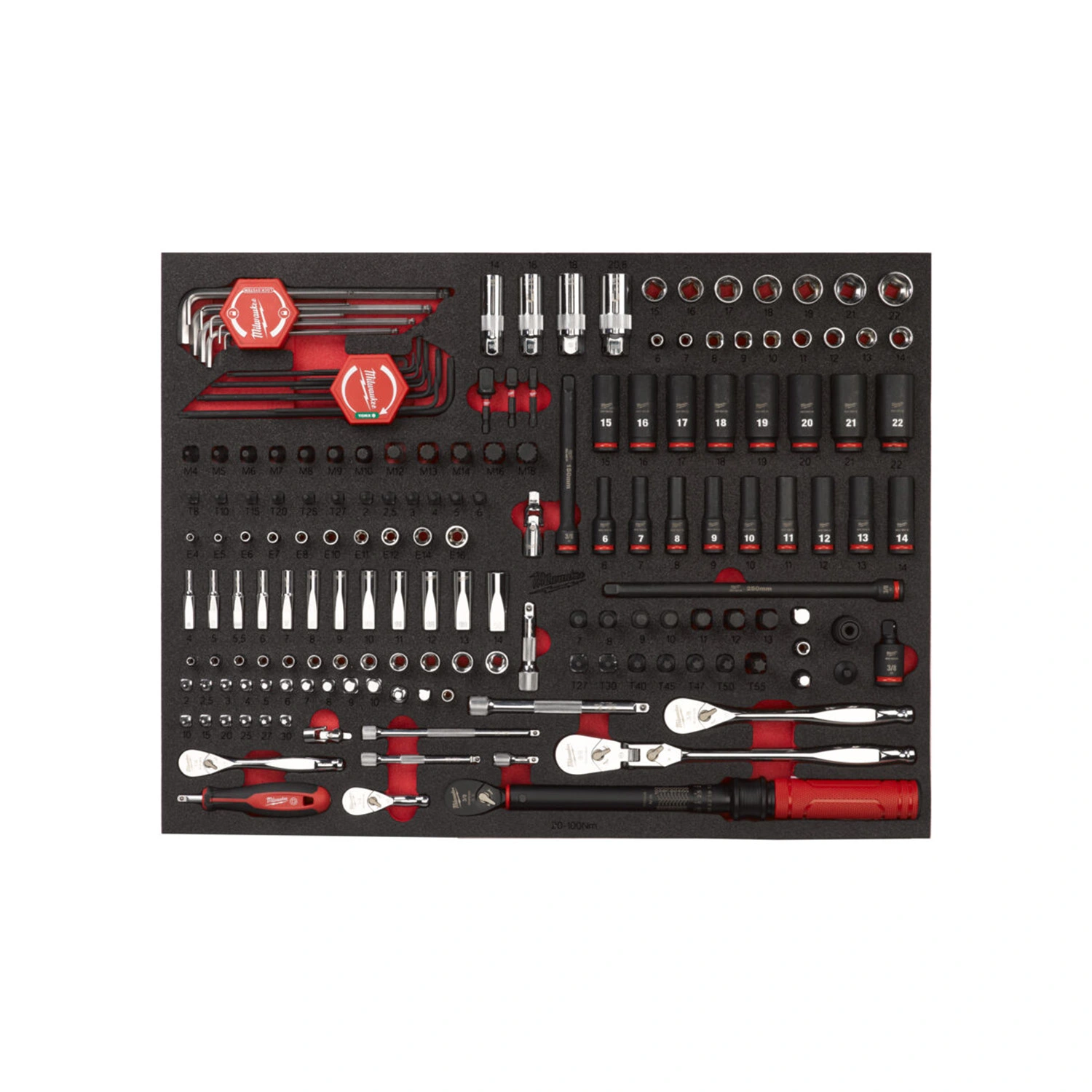 Milwaukee 4932502080 Gereedschapset in foam inlay - 171-delig