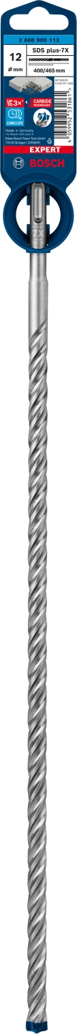 Bosch 2608900113 EXPERT Foret SDS Plus-7X - 12x400x465mm-image