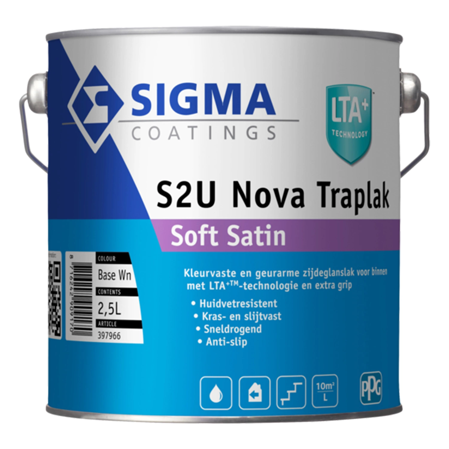 Sigma S2U Nova Traplak Soft Satin - op kleur gemengd - 2,5 L-image