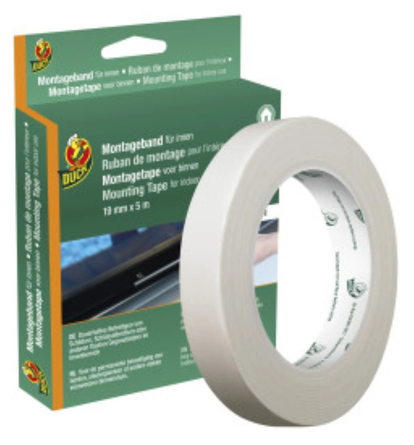 Duck Tape 127-00 Ruban de montage pour l'intérieur - 19 mm x 5 m