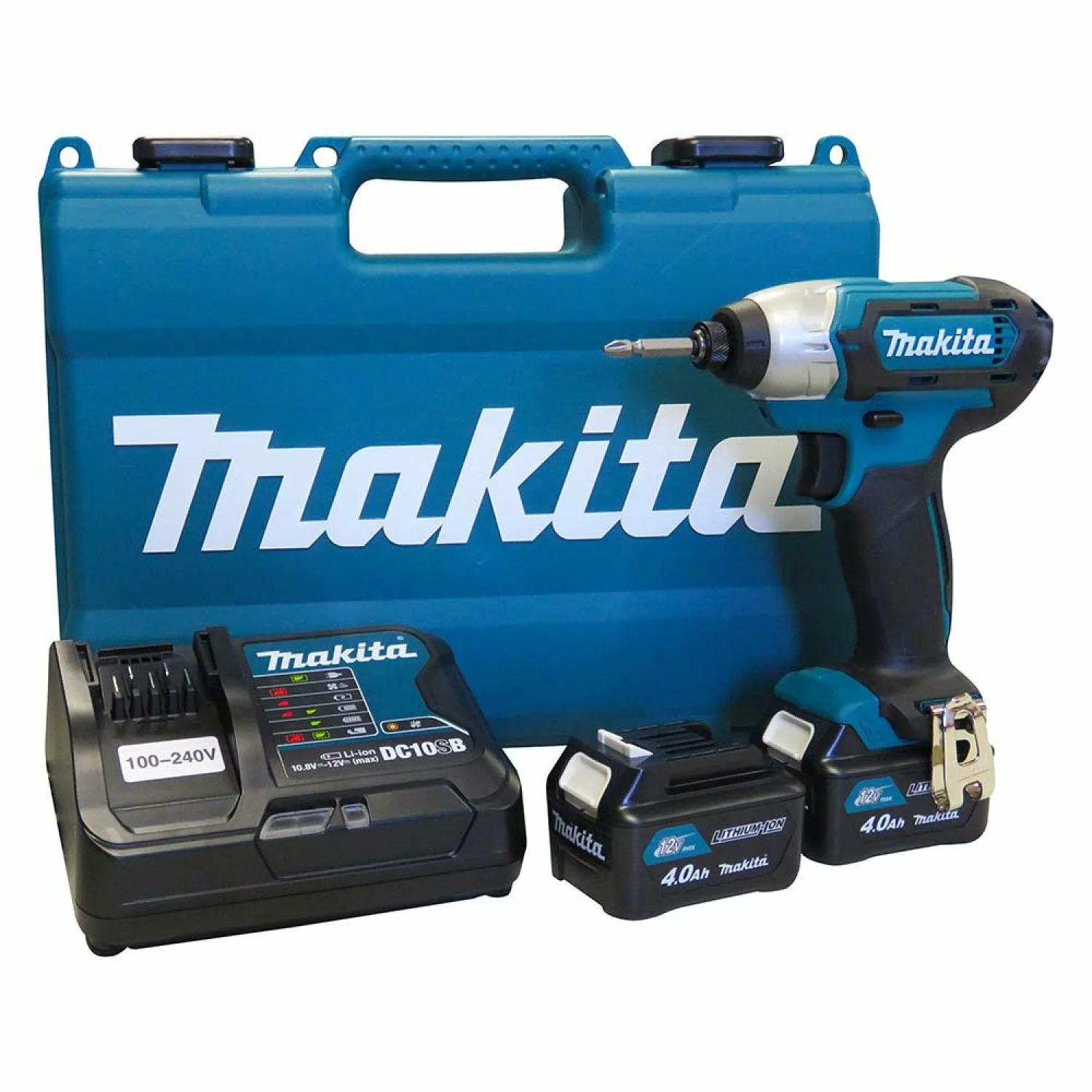 Makita TD110DSME 10.8V Li-Ion accu slagschroevendraaier set (2x 4.0Ah accu) in koffer-image