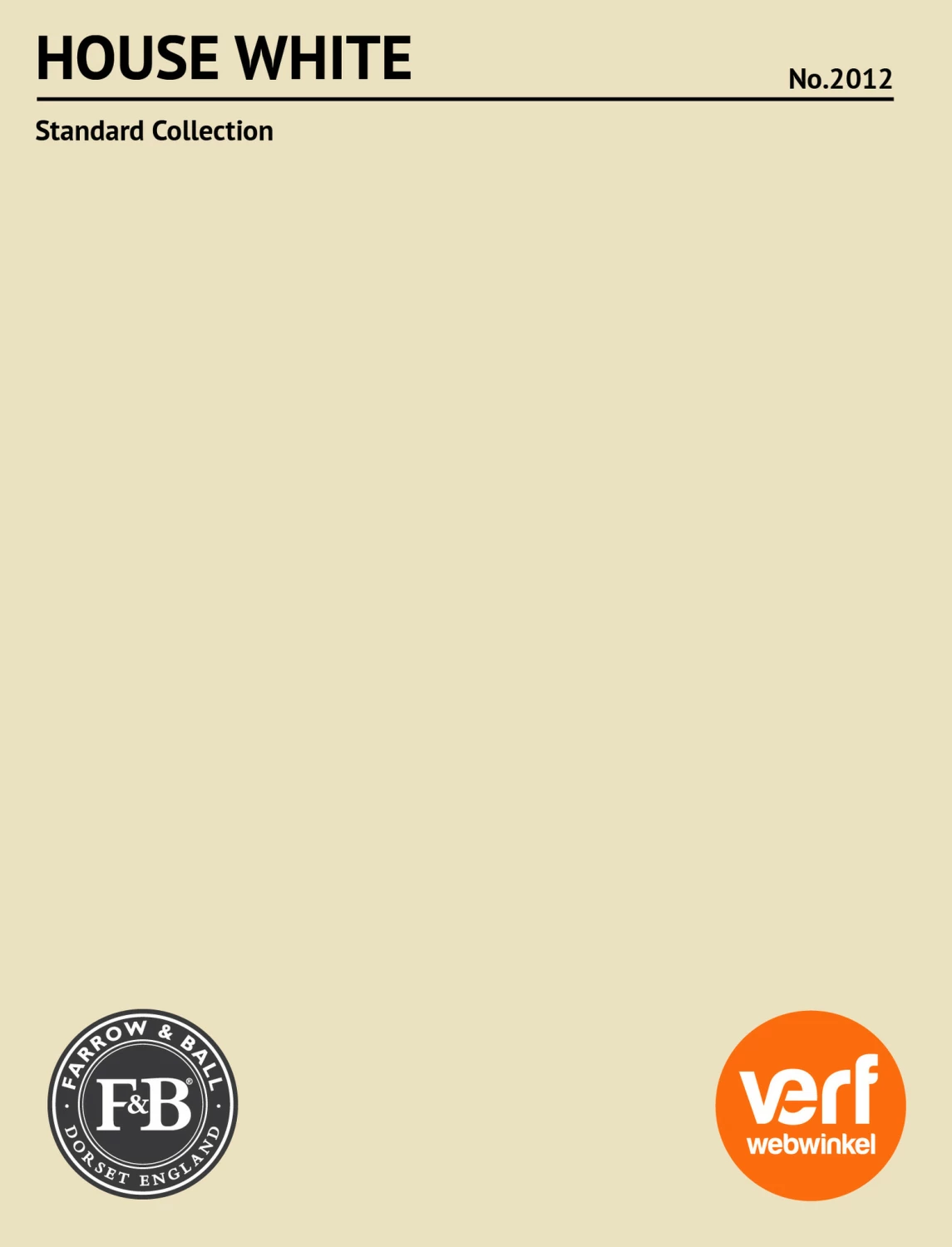 Farrow & Ball Dead flat House White No.2012 - 5L-image