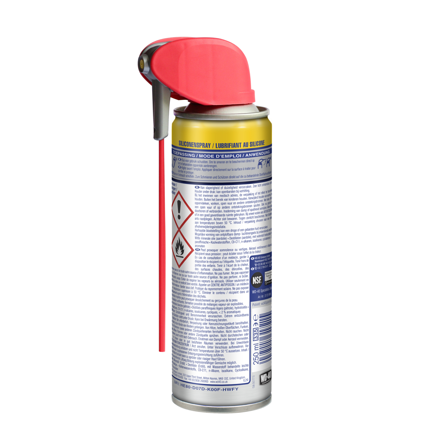WD-40 31377 Specialist Siliconenspray met smart straw - 400 ml-image