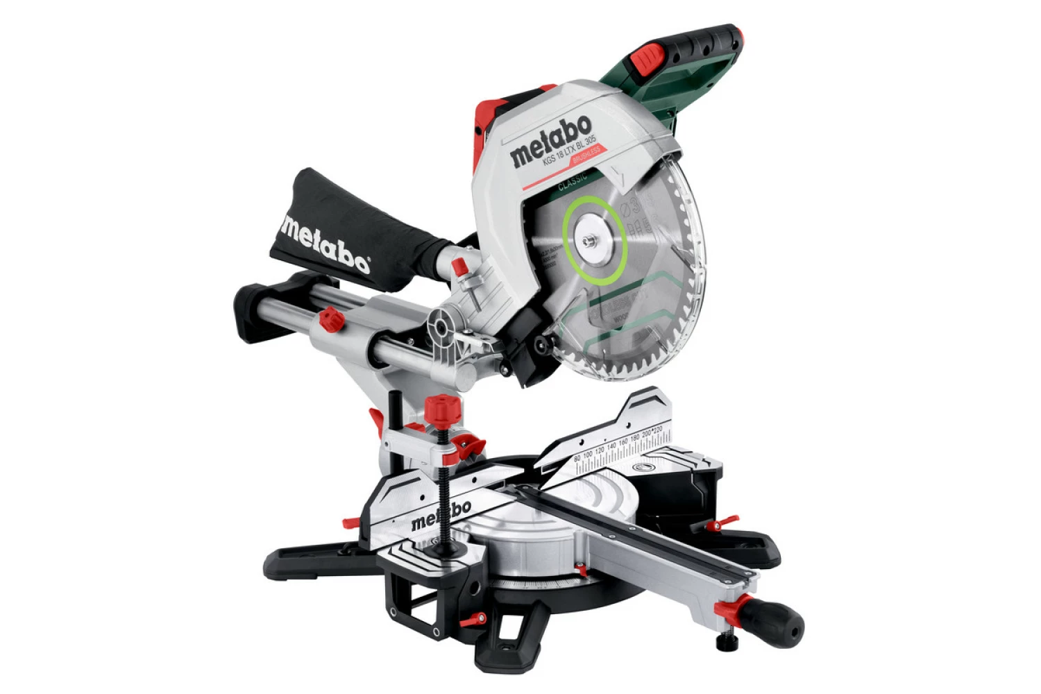 Metabo KGS 18 LTX BL 305 LiHD Accu afkortzaag set (2x 8Ah) - 305 x 30 mm-image