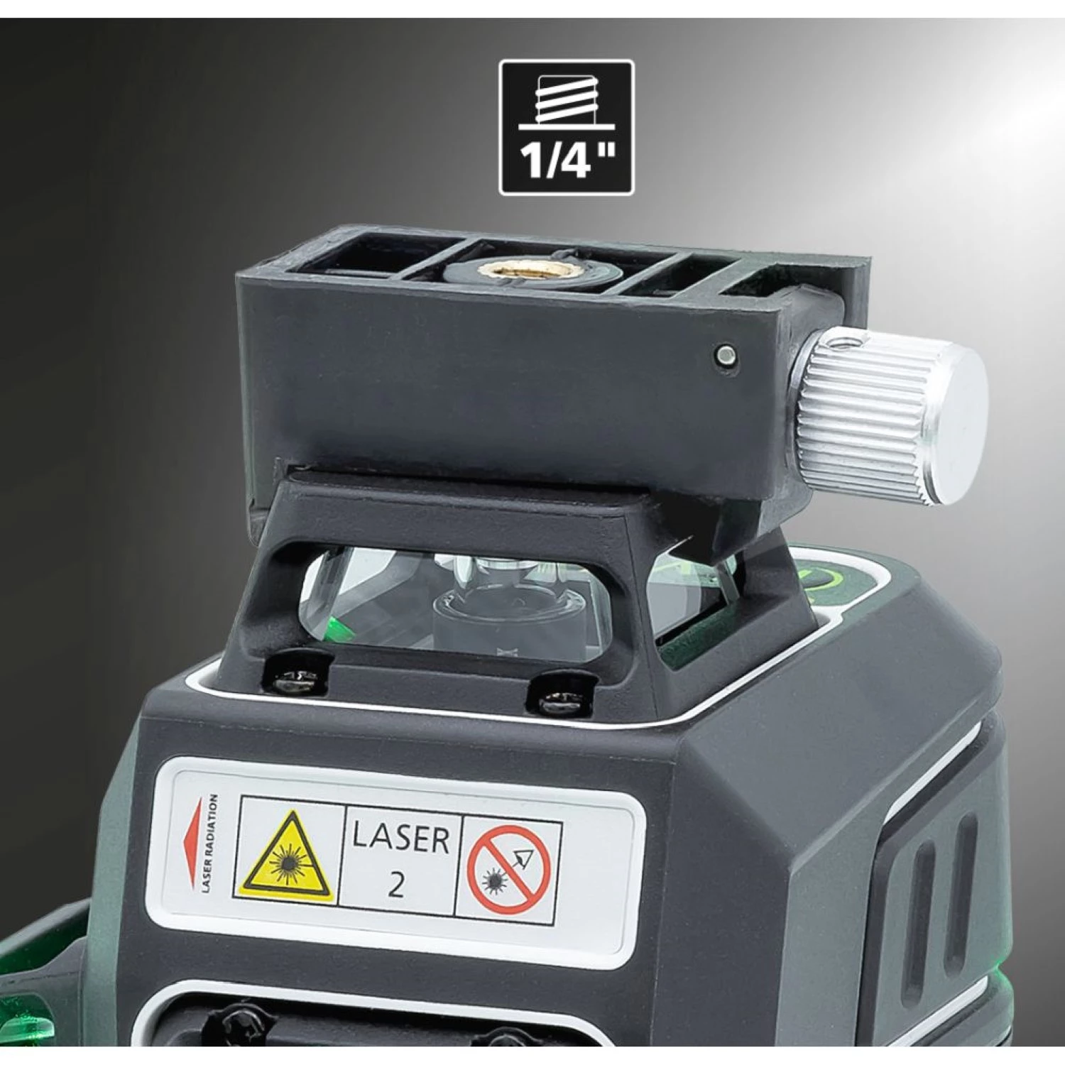 Laserliner PocketPlane-Laser 4G Kruislijnlaser in koffer - 4 lijnen - groen - 30m + SpiderStand statief-image