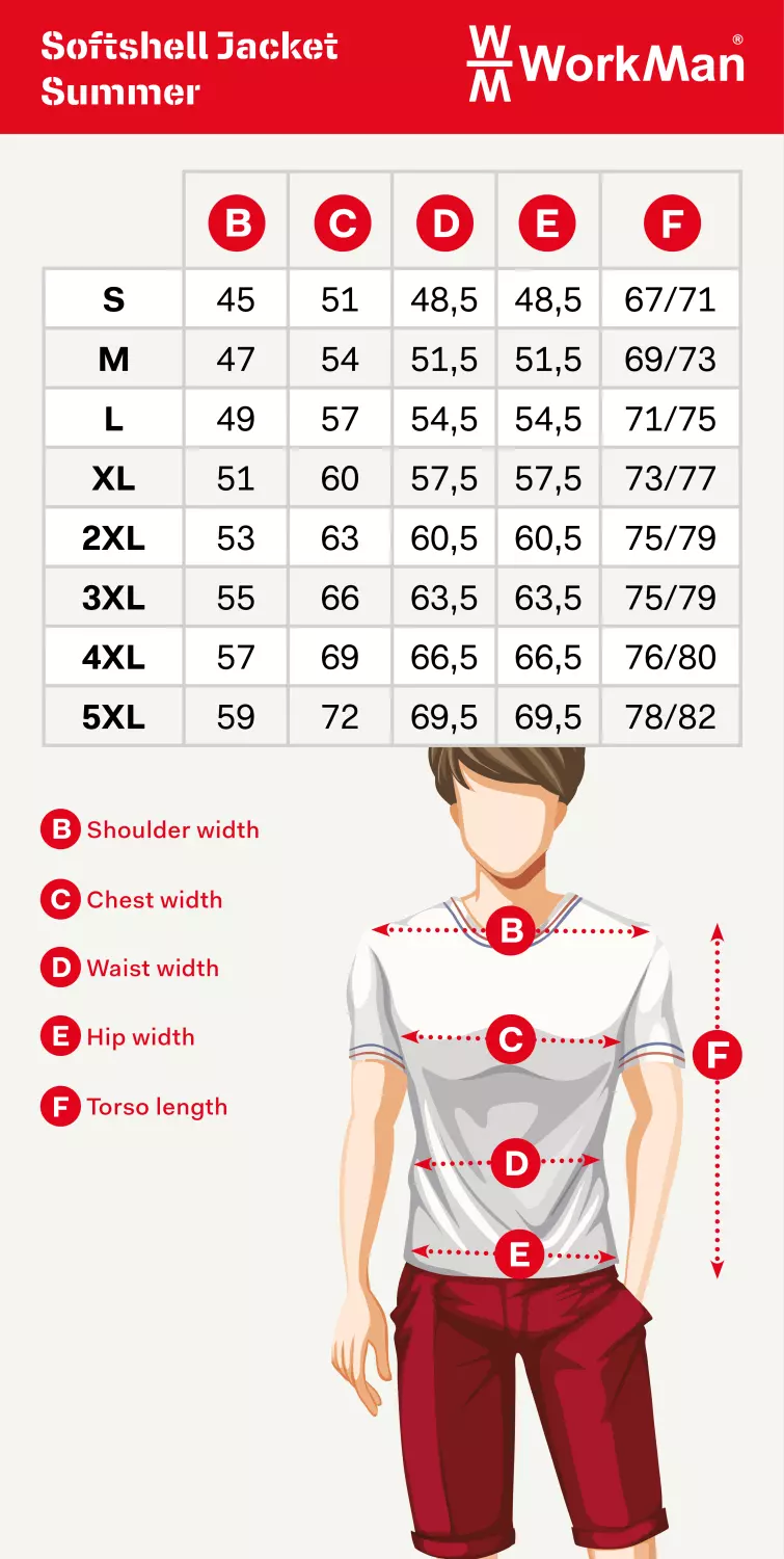 Workman 2501 Veste Softshell Summer - Blanc / Bleu marine - 2XL-image