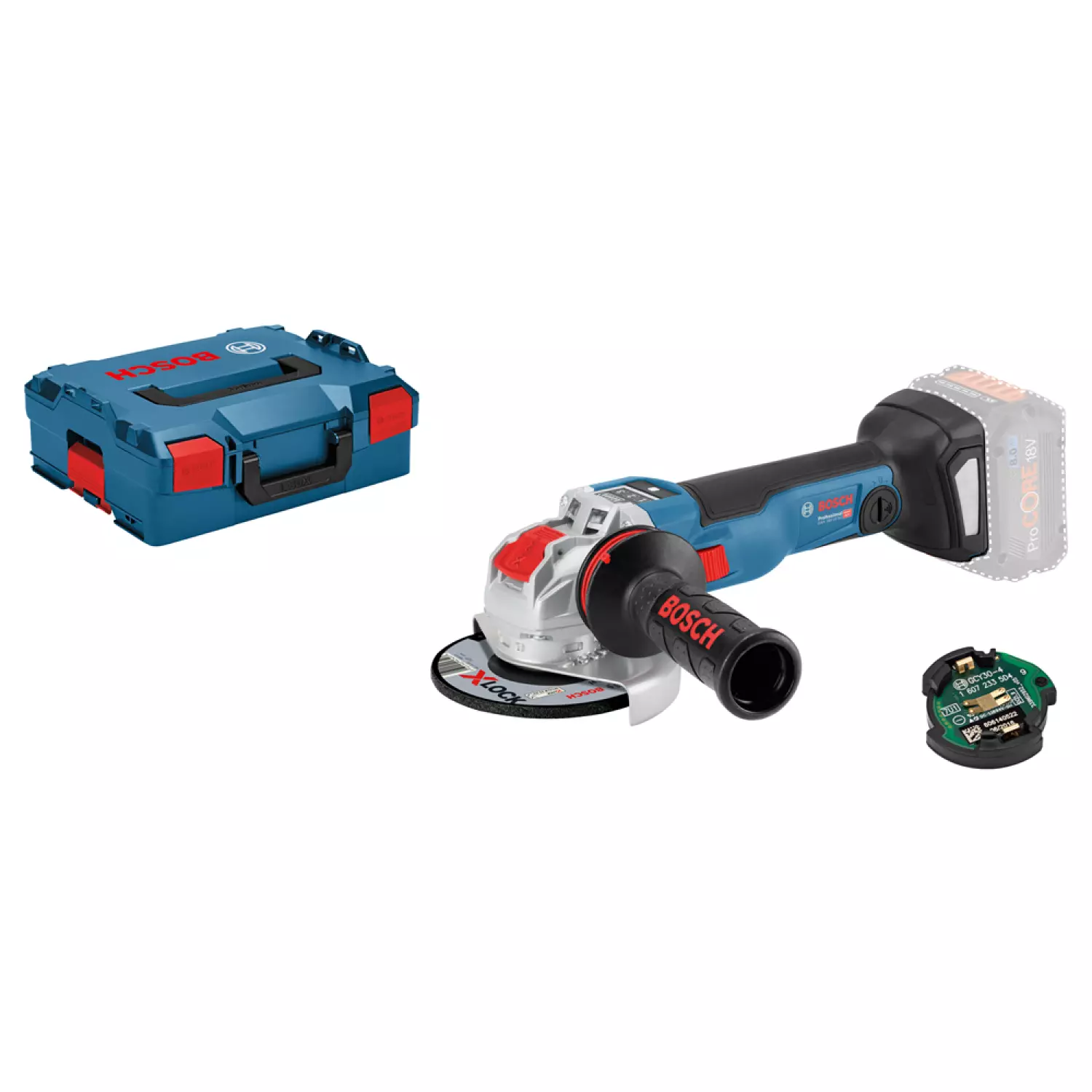 Bosch GWX 18V-10 SC 18V Li-Ion accu X-LOCK haakse slijper body  - 125mm - koolborstelloos-image