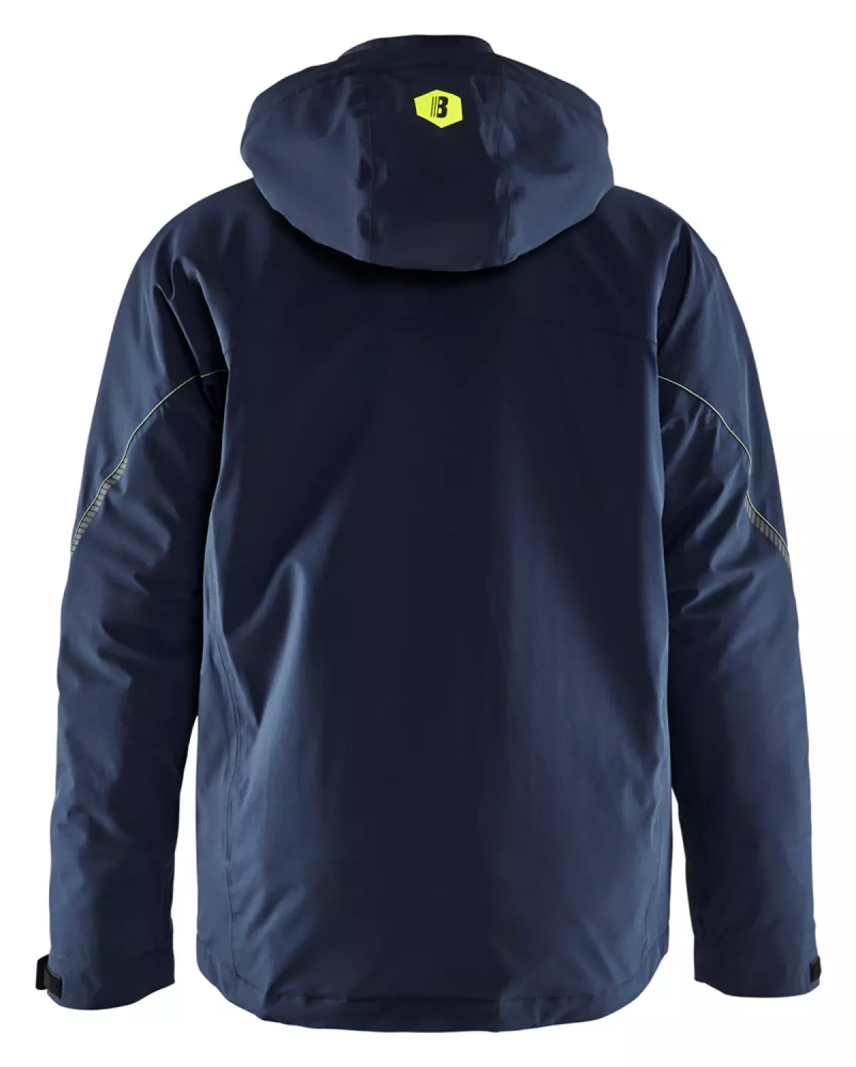 Blåkläder 4484 Lichtgewicht winterjas 4-weg stretch - Donker marineblauw/High Vis Geel - L-image