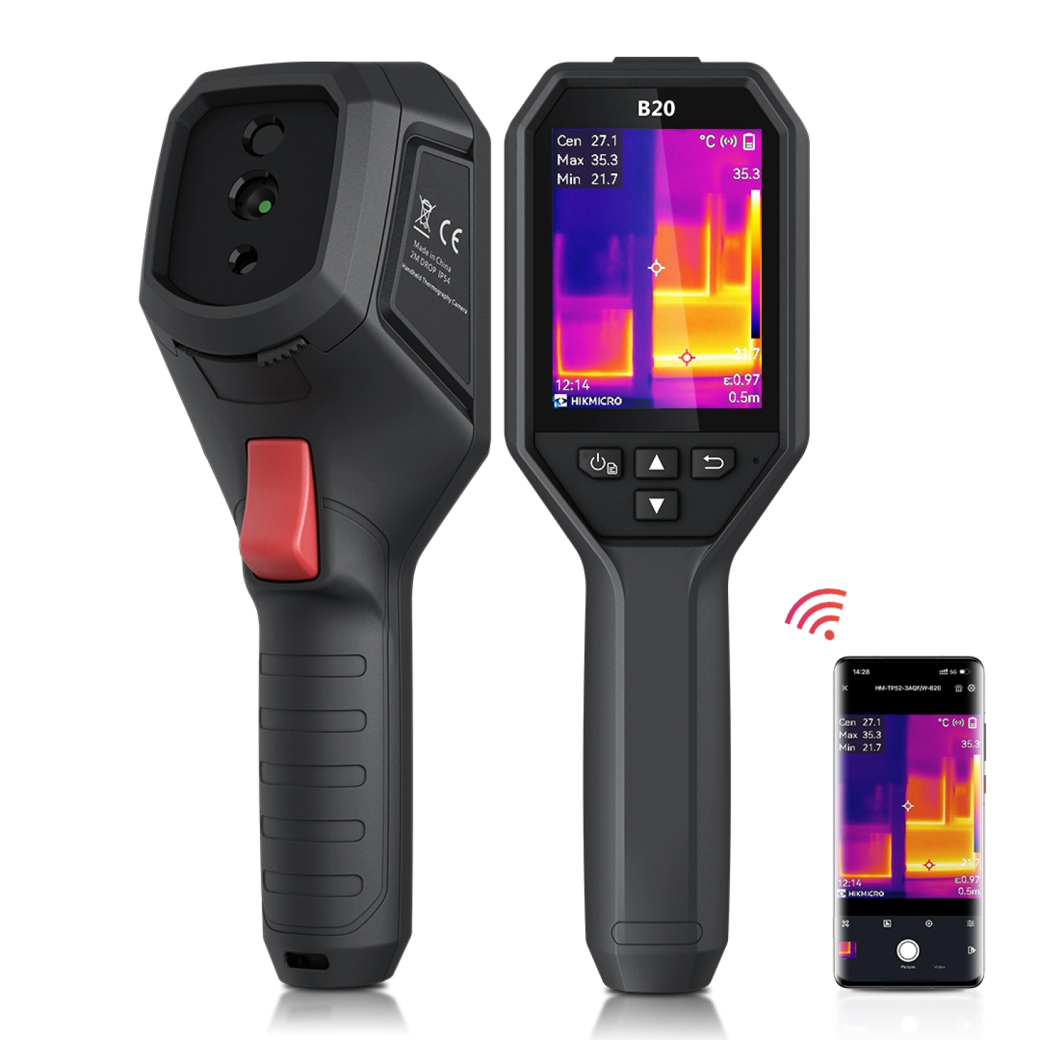 HIKMICRO B20 Warmtebeeld camera -20ºC tot 550ºC - 320 x 240px - 16GB - IP54-image