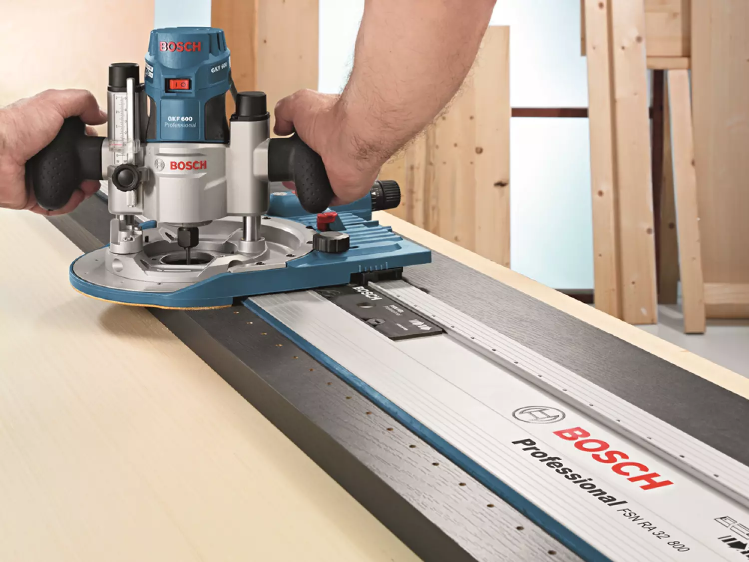 Bosch FSN RA 32 1600 Geleiderail met gatenraster - 32-gats-image