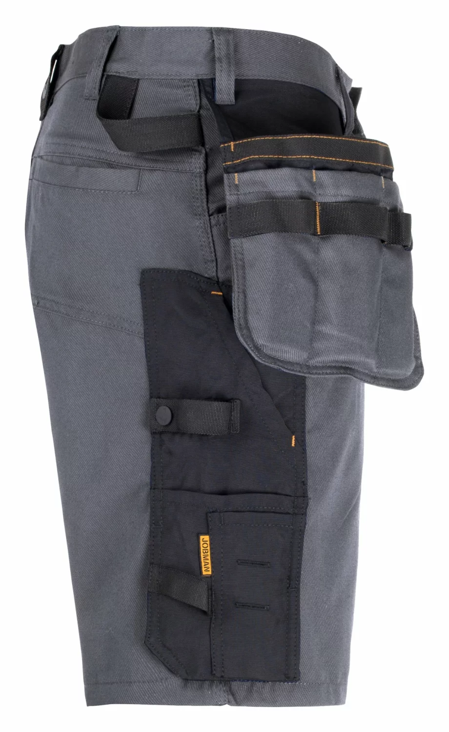 Jobman 2168 Pantalon de travail court extensible - Taille 50 - Gris/Noir-image