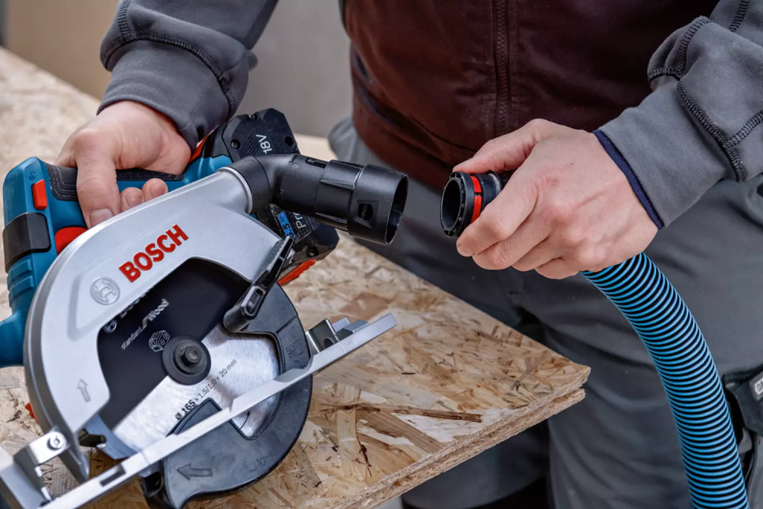 Bosch GKS 18V-57-2 L 18V Li-ion Accu cirkelzaag body in L-Boxx - 165mm-image