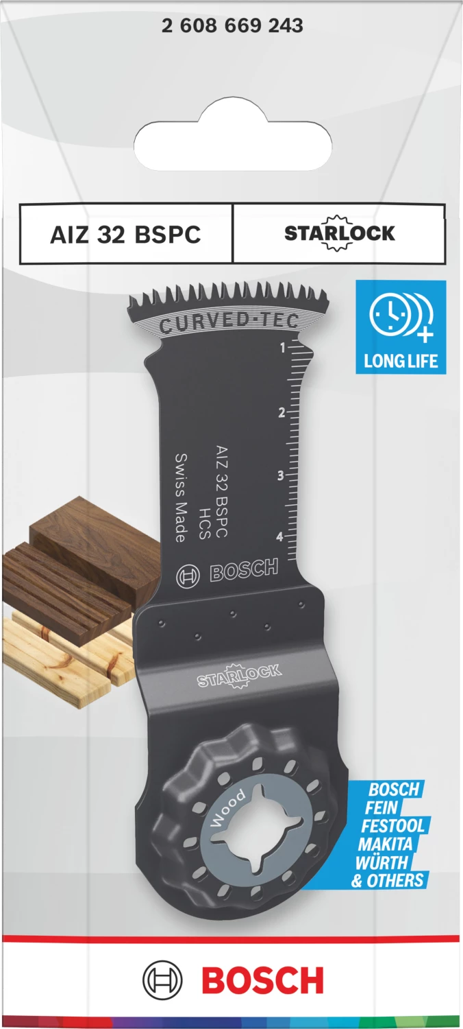 Bosch AIZ 32 BSPC Lame plongeante standard pour outil multifonctions pour le bois (1 pièce)-image