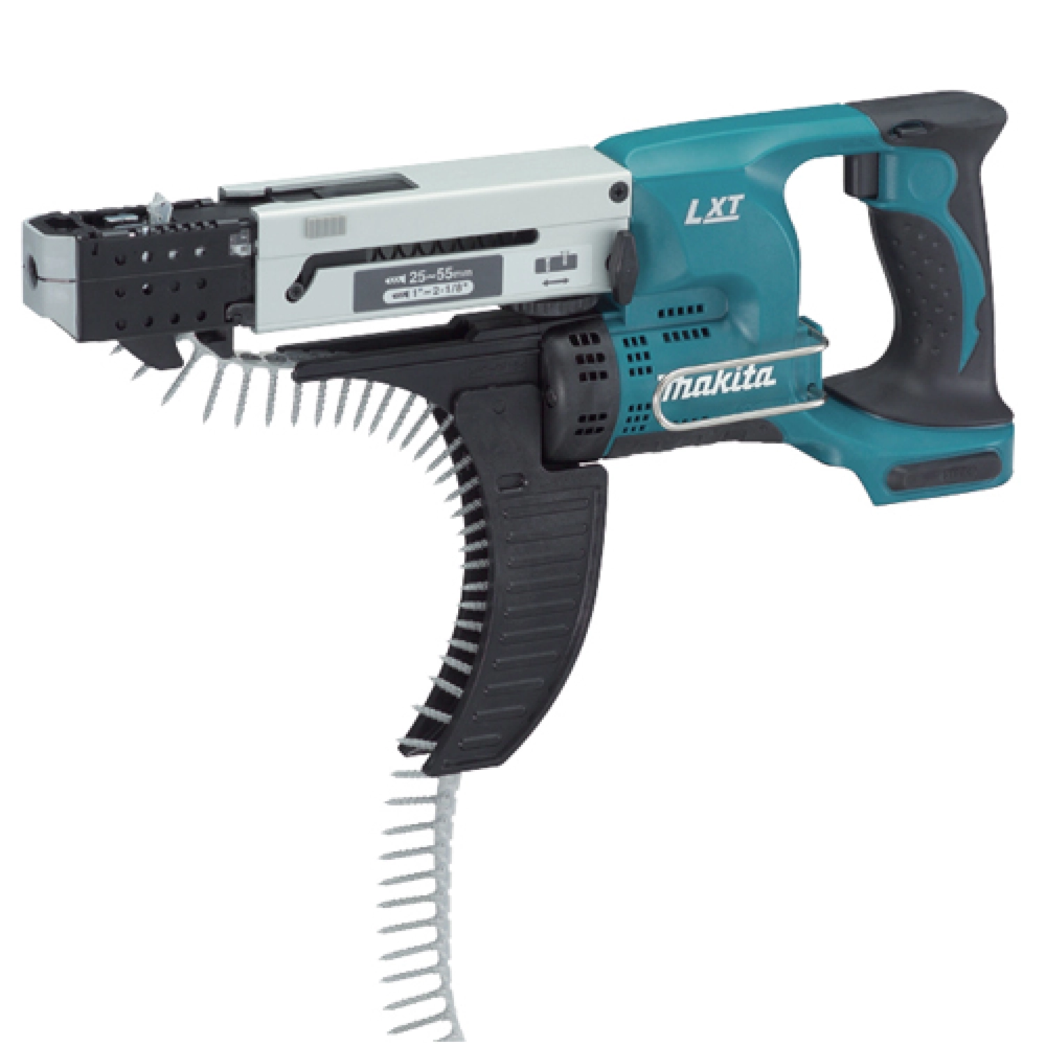 Makita DFR550Y1J Visseuse à bande sans-fil 18V Li-ion kit avec (1x batterie 1,5 Ah) dans MAKPAC - 25-55 mm - sans chargeur-image