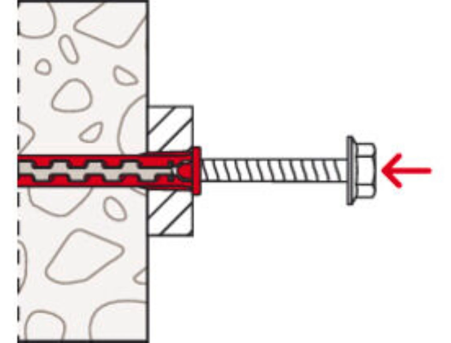 Fischer 577365 Cheville en nylon HybridPower 10 x 90 avec vis TX40 (50 pièces)-image