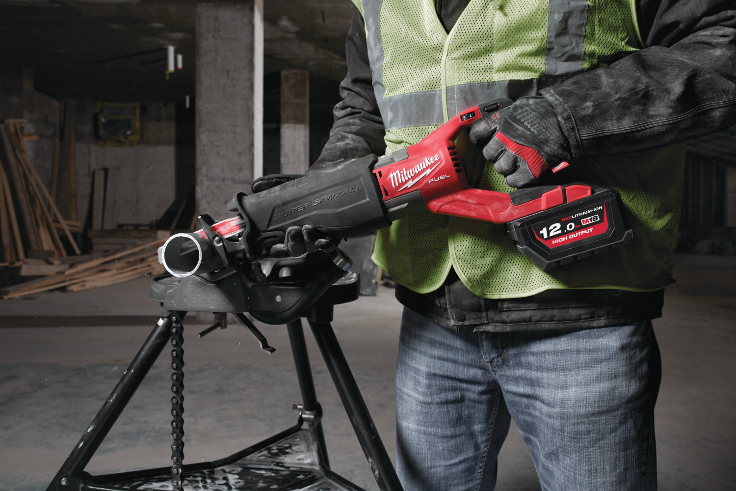 Milwaukee M18 FSX-801C 18V Li-ion accu reciprozaag set (1x 8.0Ah accu) in koffer - snelwissel - koolborstelloos-image