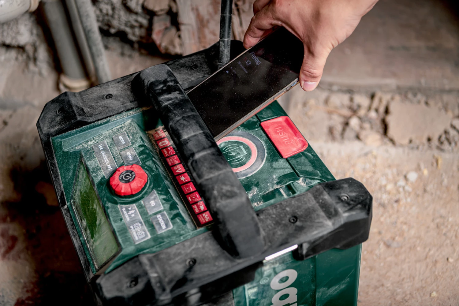 Metabo RC 12-18 BT DAB+ 12V / 18V Li-ion accu bouwradio met bluetooth - werkt op netstroom & accu-image