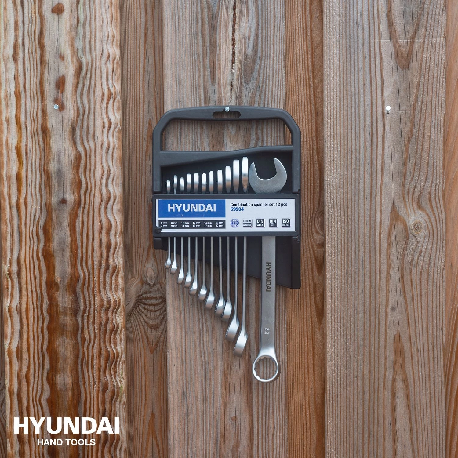 Hyundai 59504 Jeu de clés à anneaux 12 pièces - 6-22mm-image