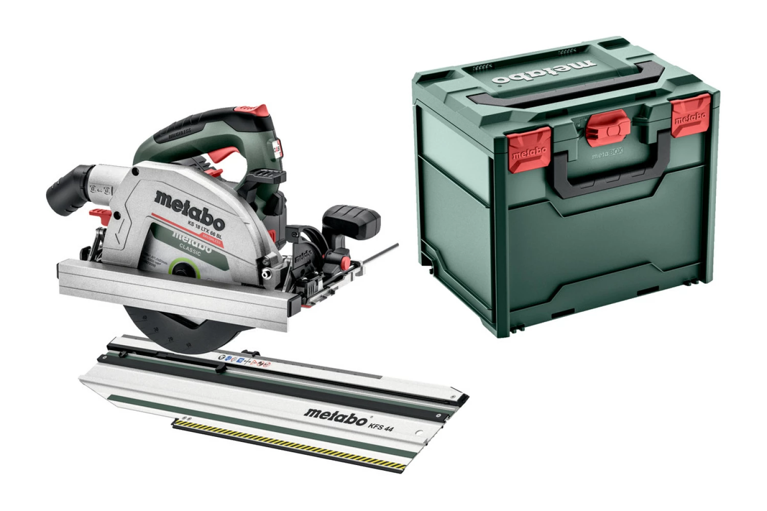 Metabo KS 18 LTX 66 BL 18V Li-ion accu cirkelzaag body incl. geleiderail KFS 44 - koolborstelloos-image
