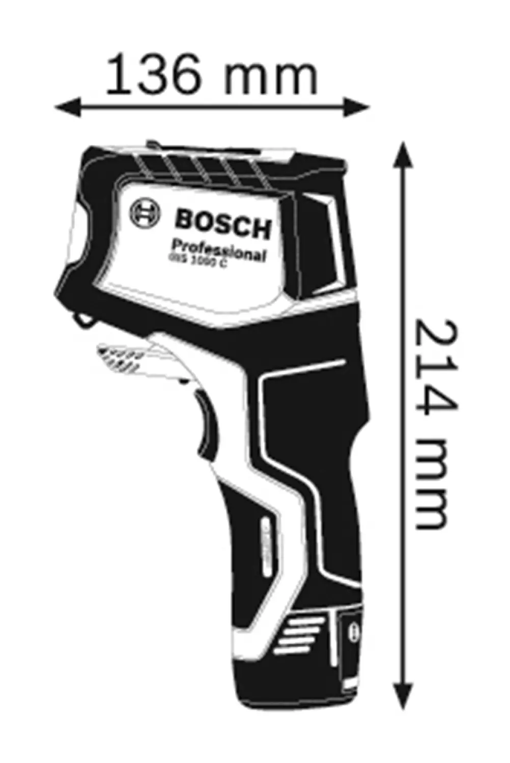 Bosch 0601083301 - Détecteur thermique GIS 1000 C-image