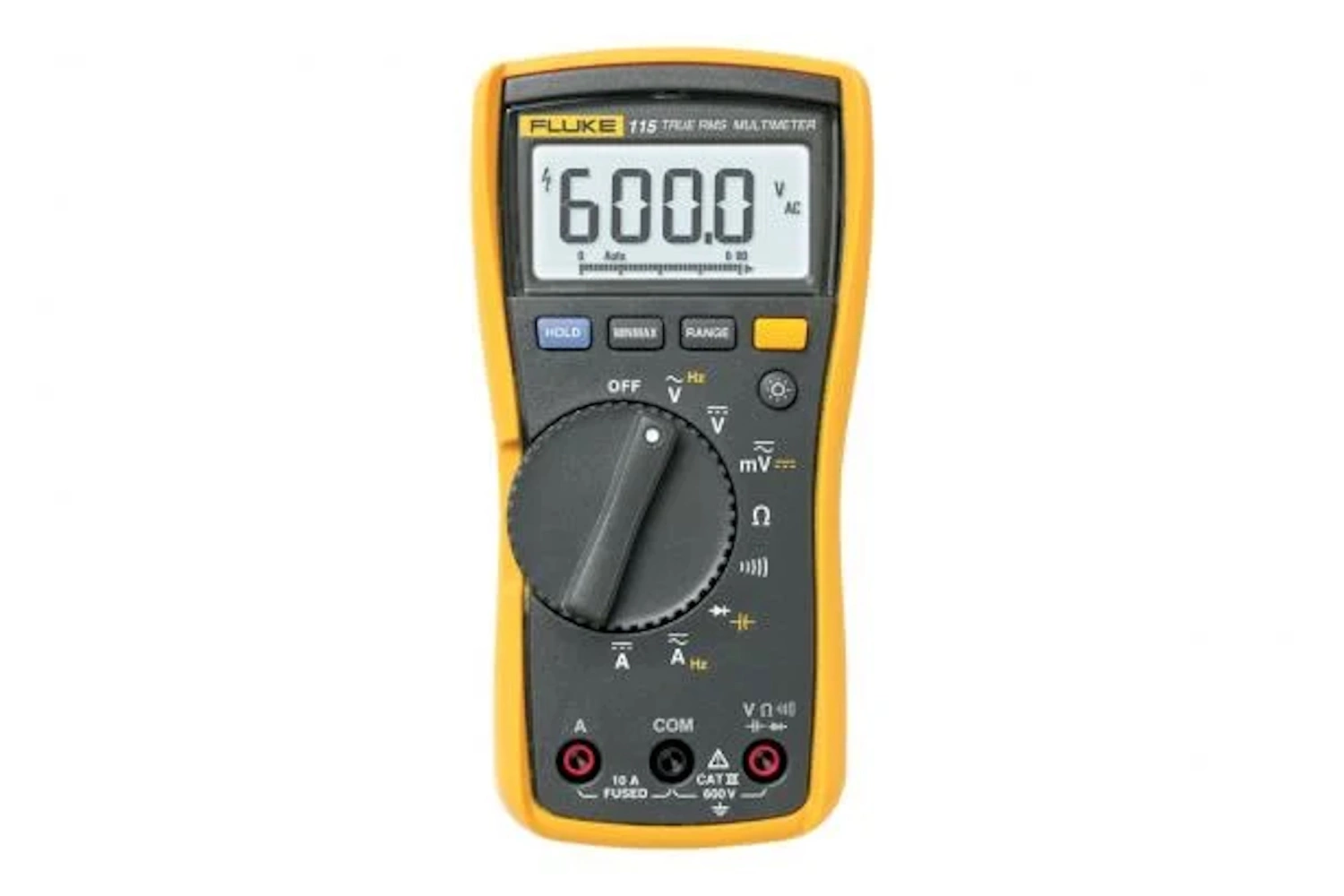 Fluke 115 EUR Multimètre numérique True-RMS - AC/DC 600V & 10A-image