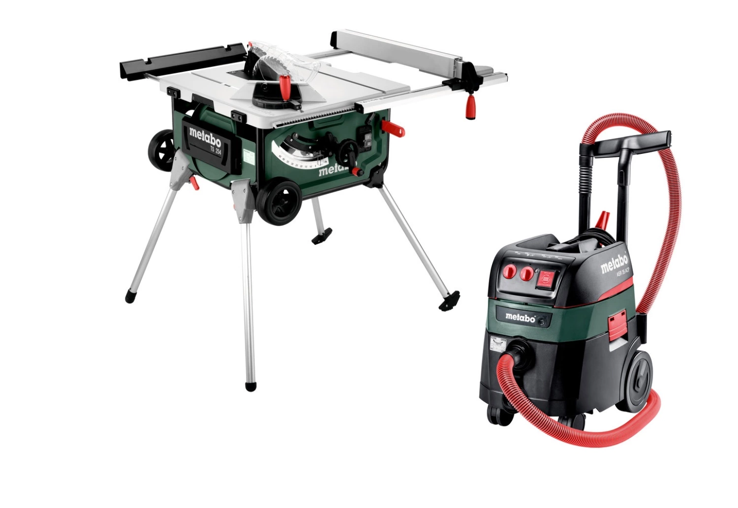 Metabo 690889000 - Set scie sur table avec support (TS 254) & aspirateur tout usage (ASR 35 M ACP) - 254 x 30mm-image