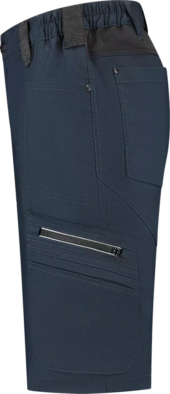 Workman 9023 STRETCH Bermuda Werkbroek P2S - Navy / Black - Maat 60 (44/36)-image