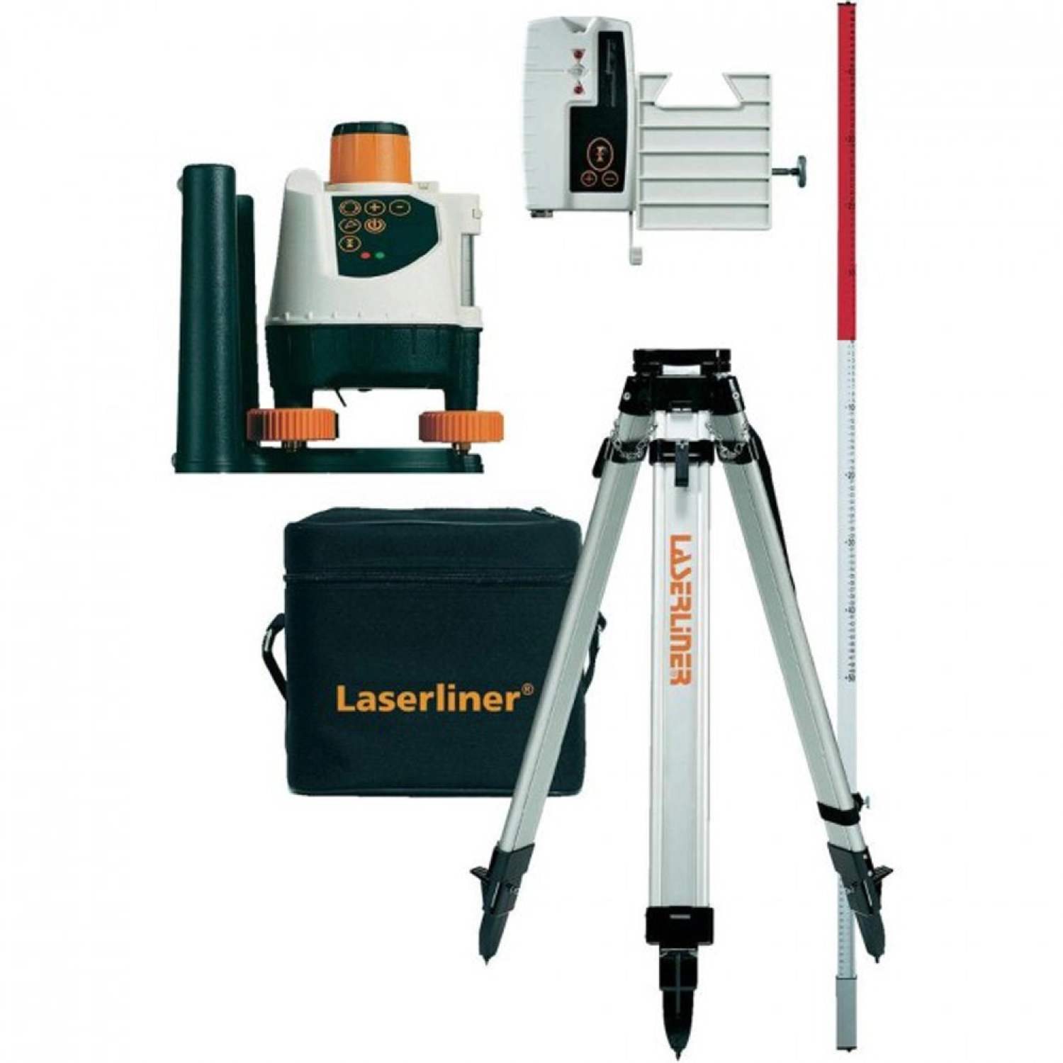 Laserliner BeamControl-Master 120 Kit laser rotatif avec trépied et récepteur - 120 m-image