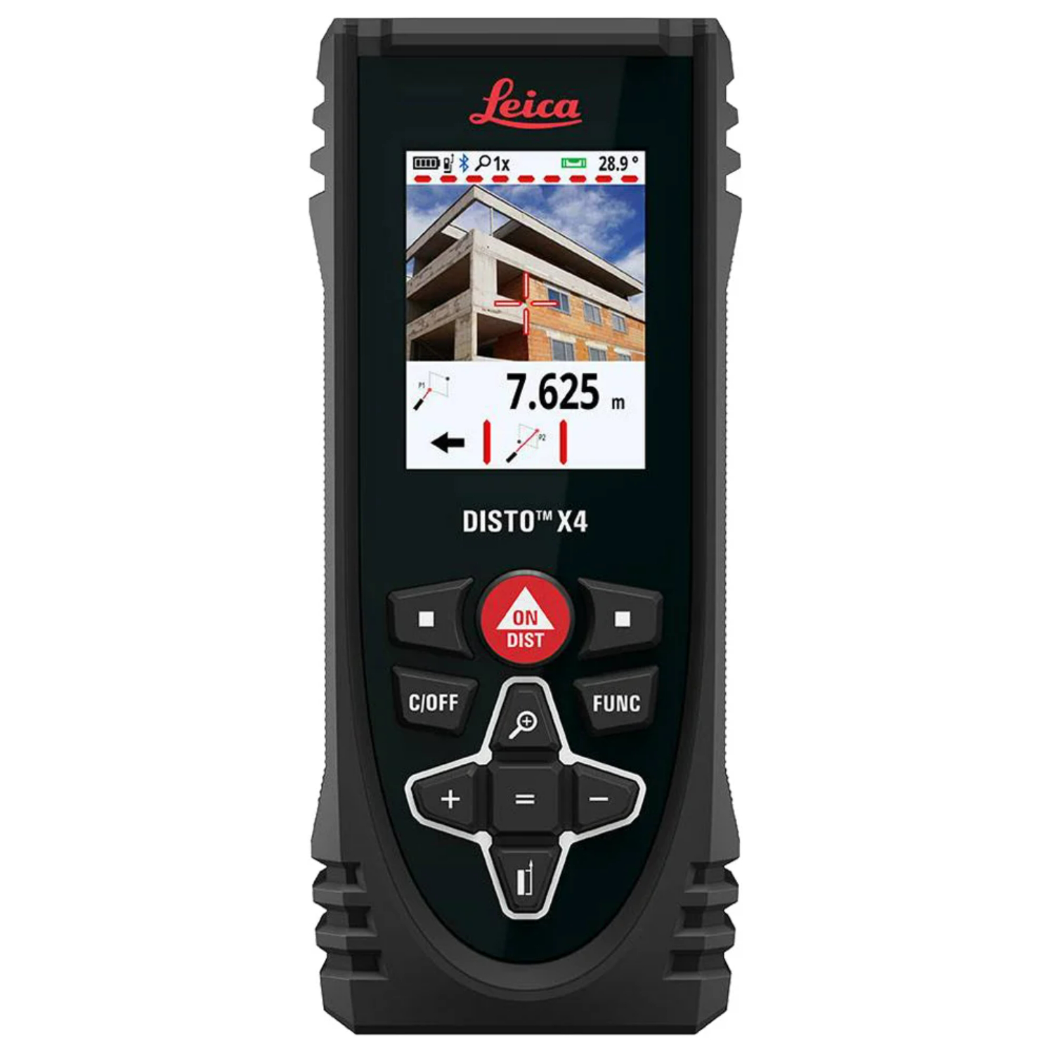 Leica Disto X4 Afstandsmeter met camerafunctie in tas - bluetooth - 150m-image
