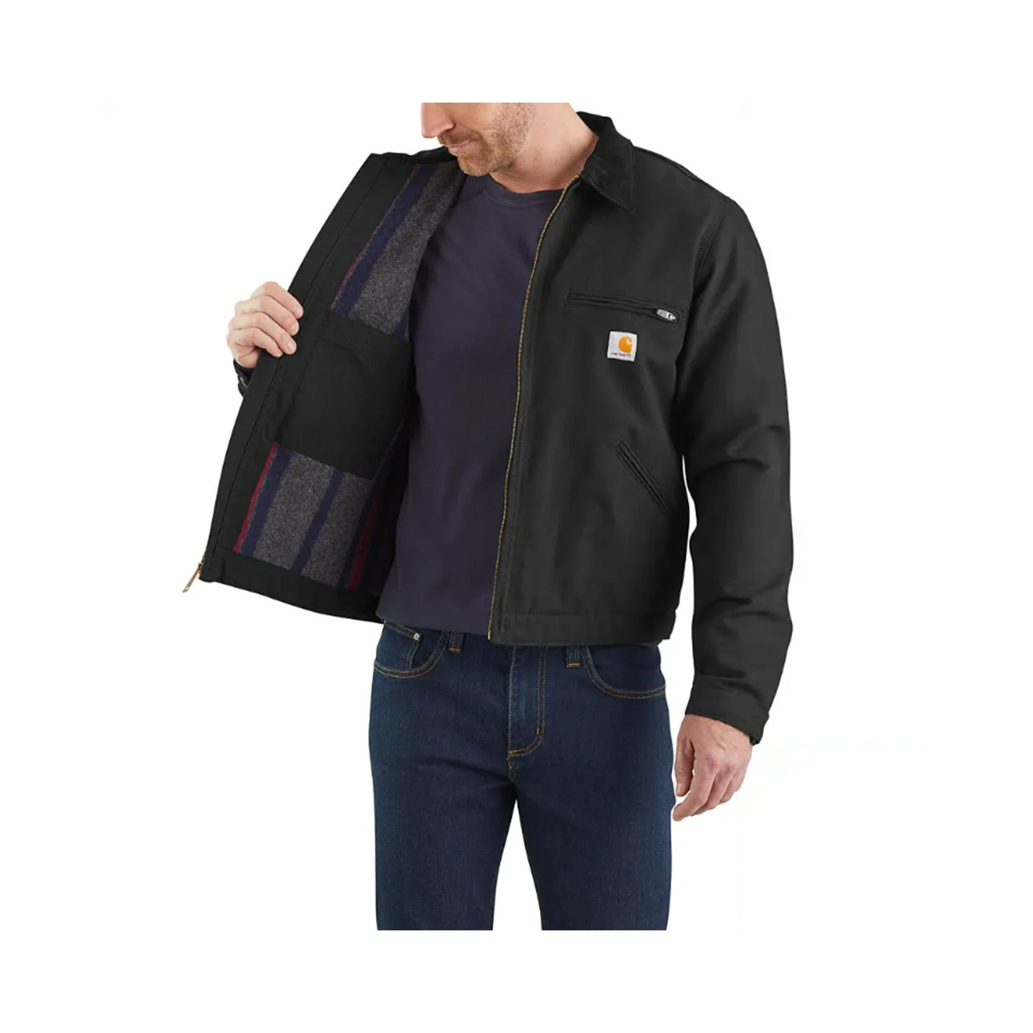 Carhartt Duck Veste Detroit Noir - 2XL-image