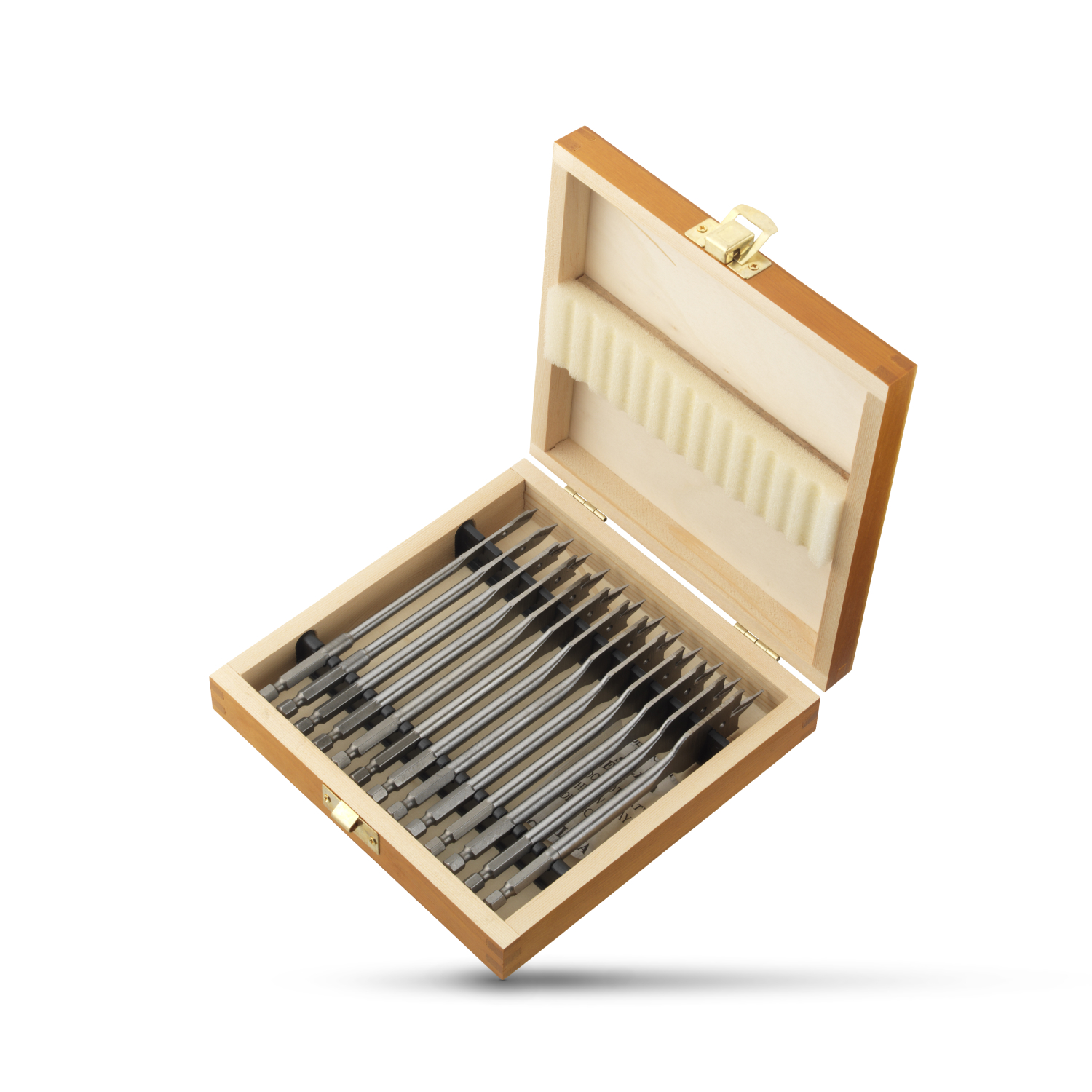 Fit-to-Fix 4000140012 Jeu de mèche à bois rapide - universel - 13 pièces - Montage rapide -8-10-12-13-14-16-17-18-19-20-22-25 mm-image