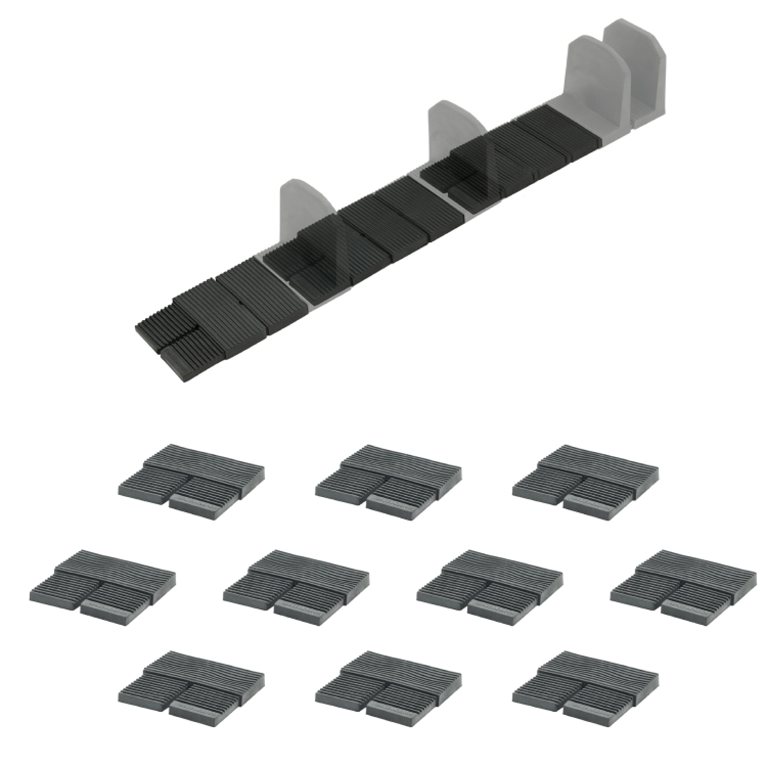 StealthMounts DHSP-SPACE-10 Drawer Hive Spacer Afstandhouder voor ladekast - zwart - 10 stuks-image