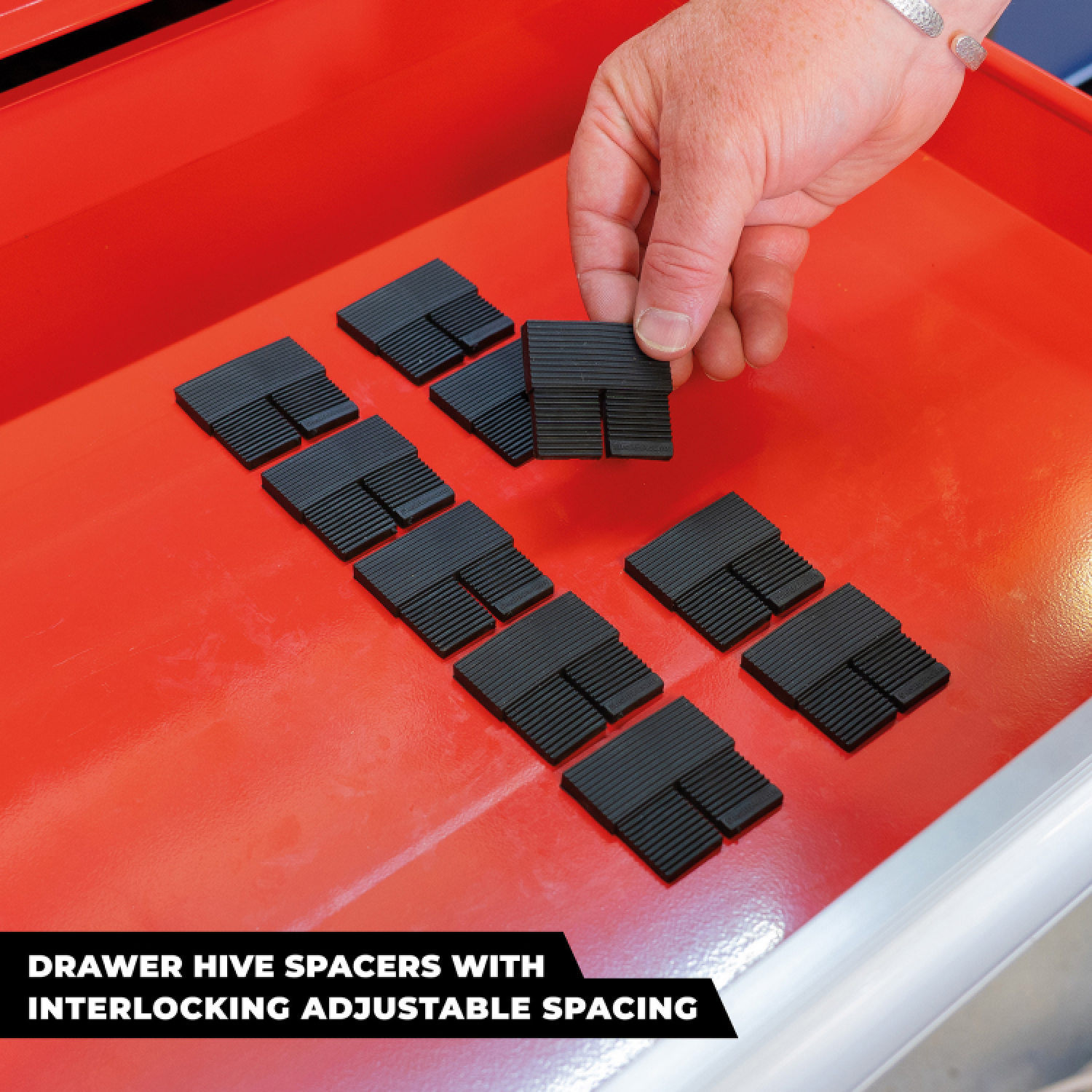 StealthMounts DHSP-SPACE-10 Drawer Hive Spacer Afstandhouder voor ladekast - zwart - 10 stuks-image