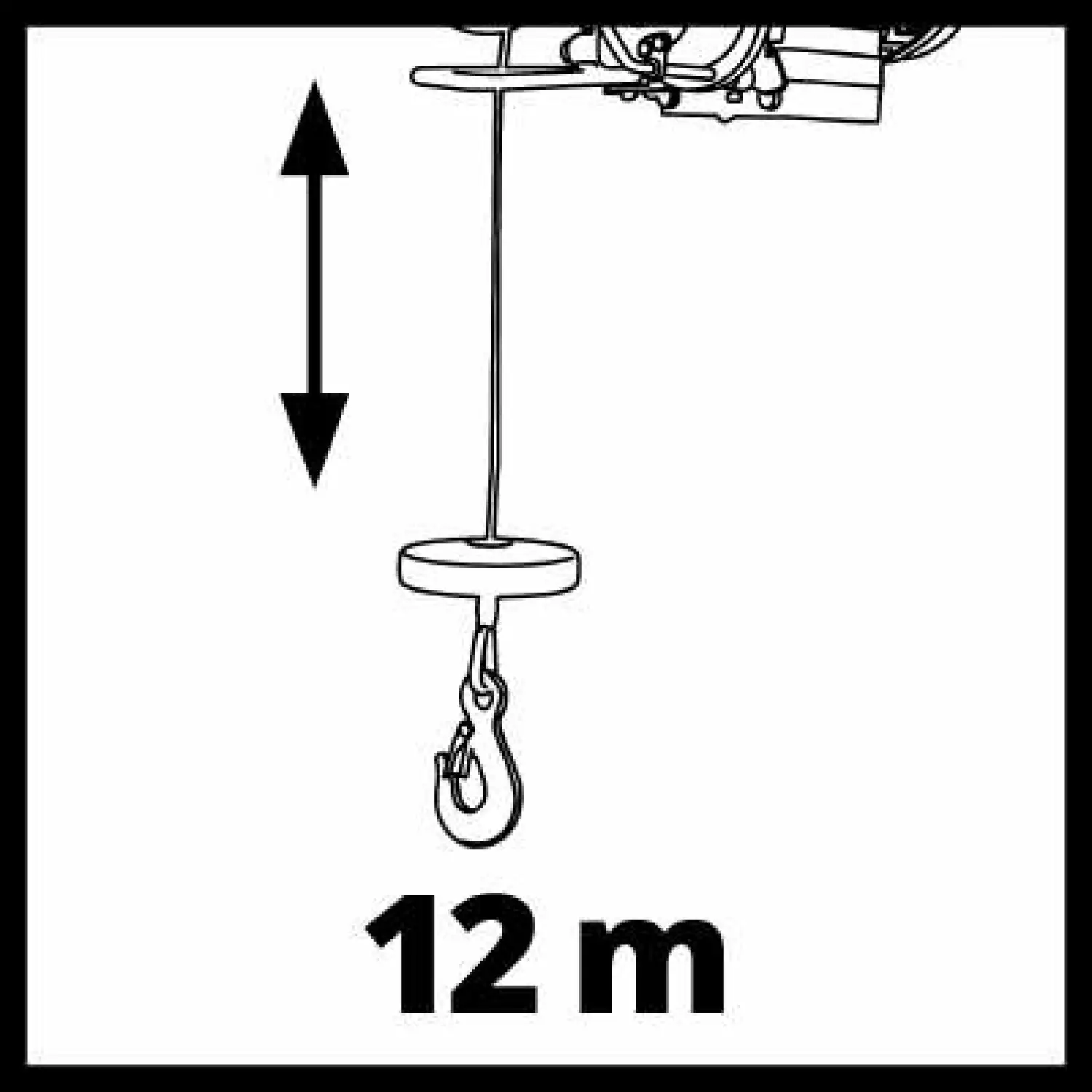 Einhell TC-EH 250 Elektrische kabeltakel - 500 watt - 250kg - 5.7 meter-image