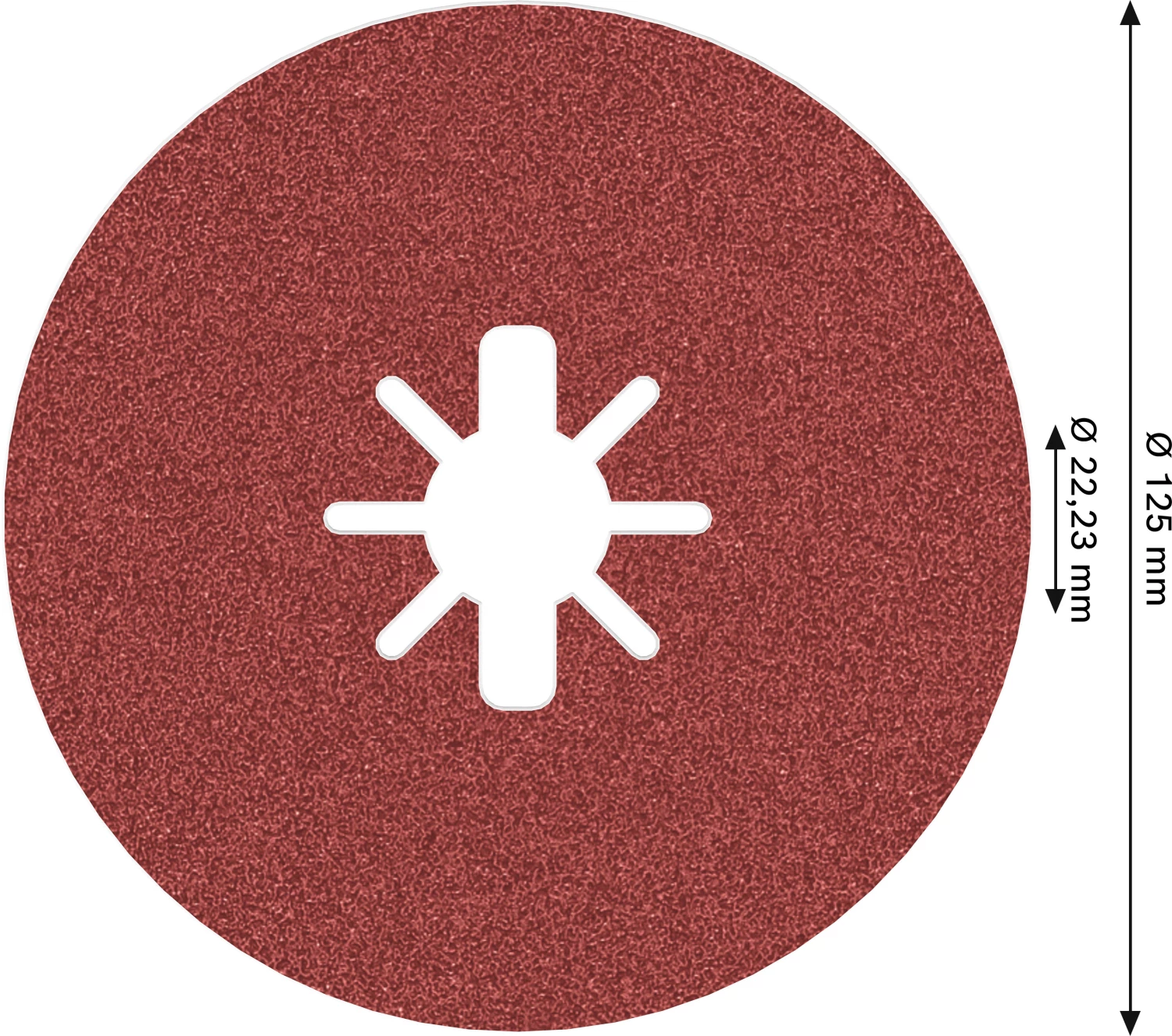 Bosch 2608619186 PRO R780 Disque fibre X-Lock - 125 mm - K80-image