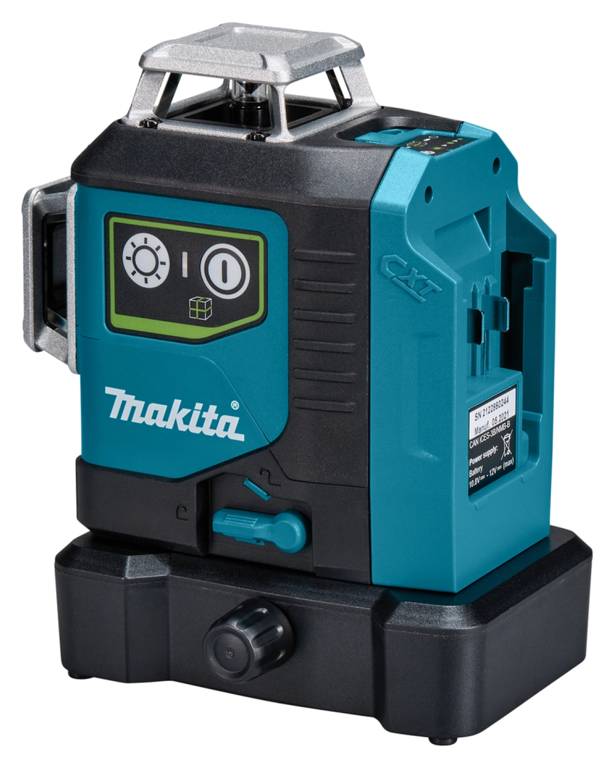 Makita SK700GDX 12V Max Li-Ion accu kruislijnlaser set (1x 4.0Ah) in tas - zelfnivellerend - groen 3x360° - 35m-image