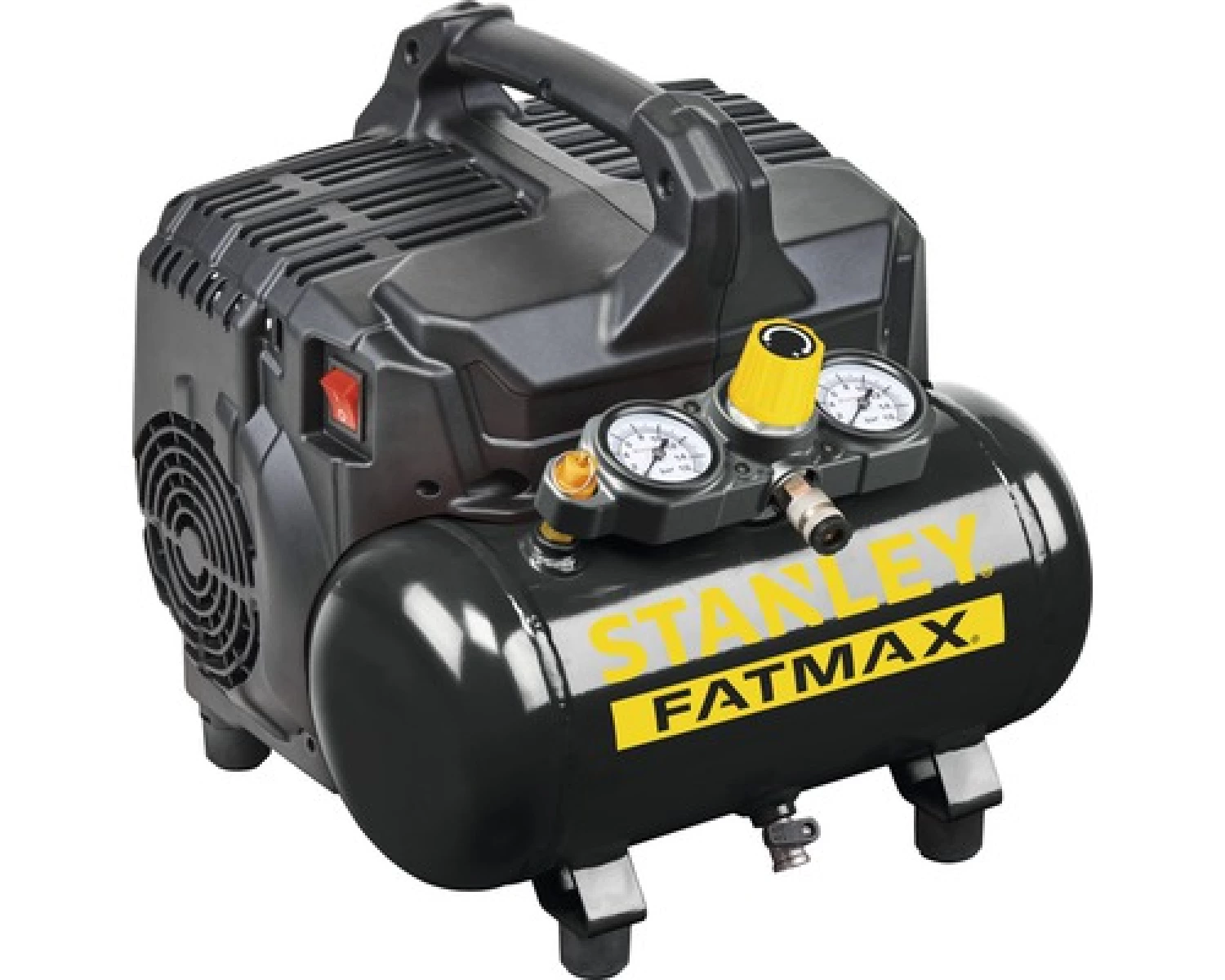 Stanley DST101/8/6 Compressor - 0,75kW - 8 Bar - 6L - 105L/min - Olievrij - Euro-image