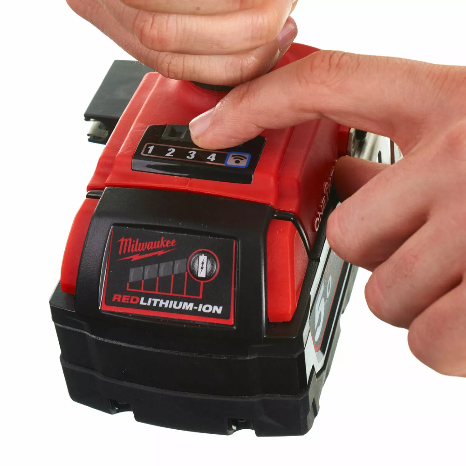 Milwaukee M18 ONEIWF12-502X ONE-KEY - Set clé à choc Li-Ion 18V (2x batterie 5.0Ah) dans HD BOX - 300Nm - 1/2" - moteur brushless-image