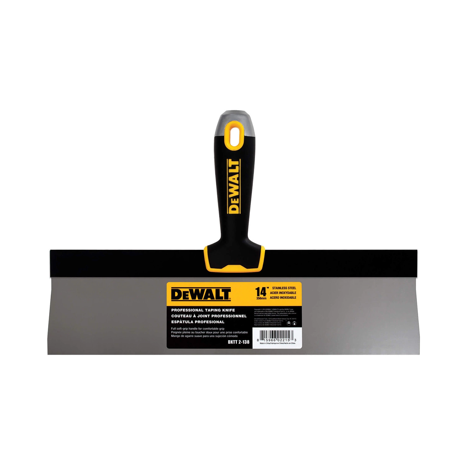 DeWalt Spackmes RVS Softgrip 14" (356 mm)-image